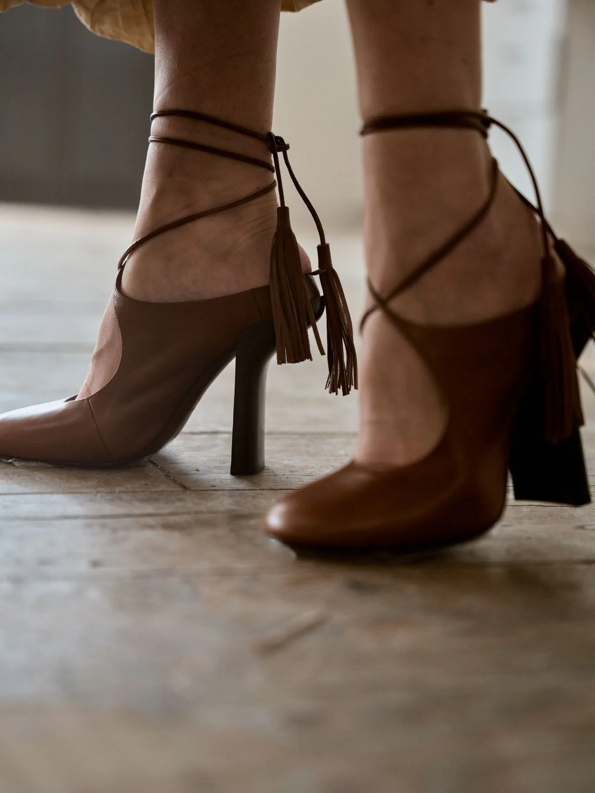 Stiletto Open Back Pump in Burgundy - Image 4