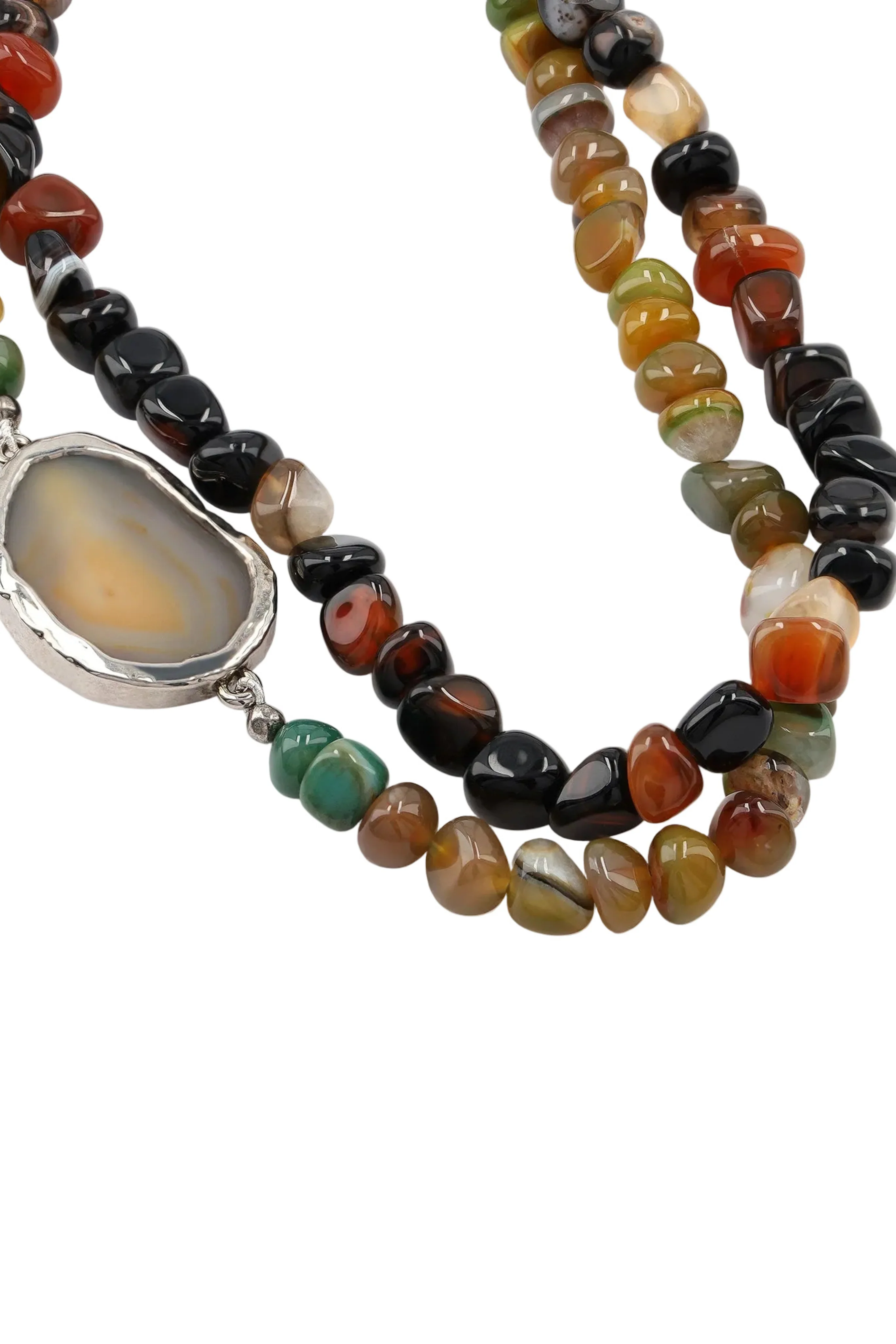 Beaded Stone Necklace - Image 2