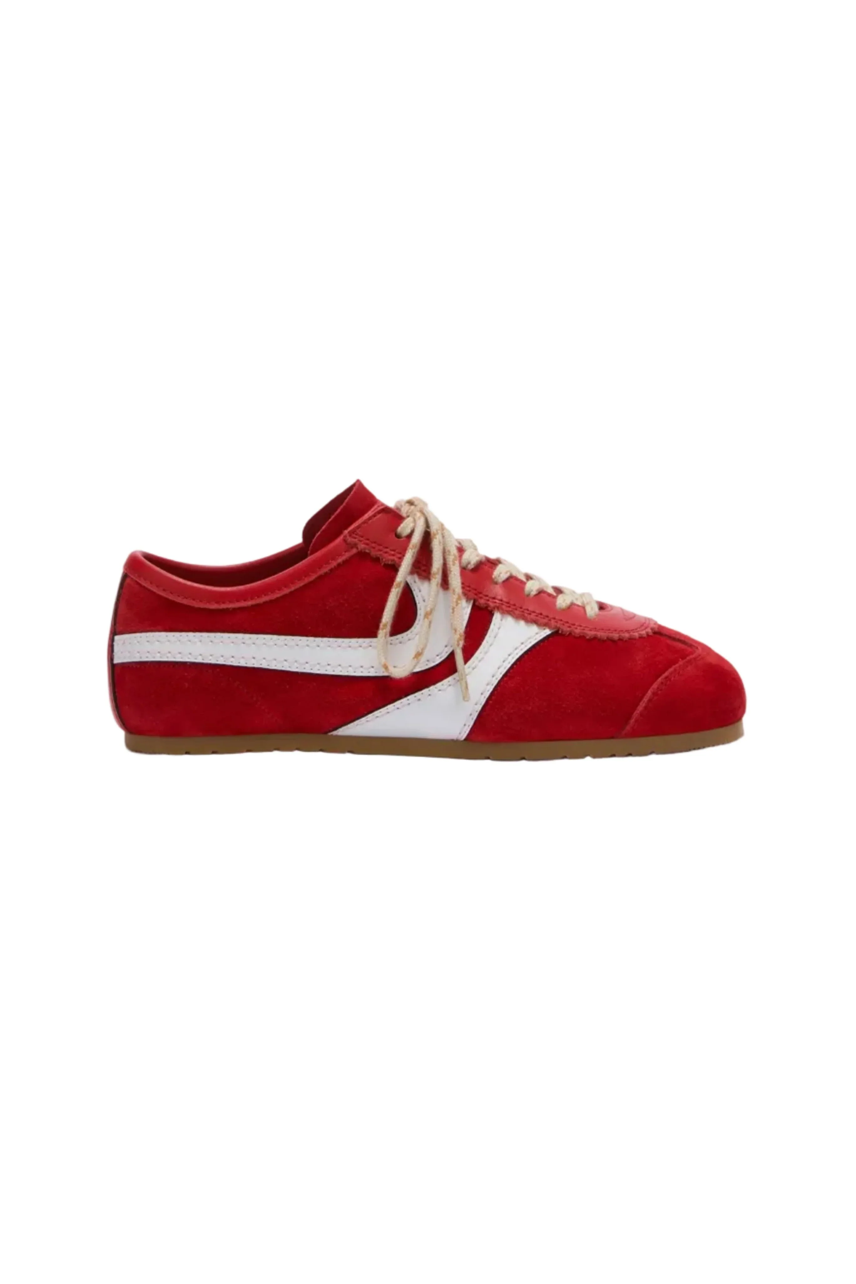 Suede Sneakers in Red