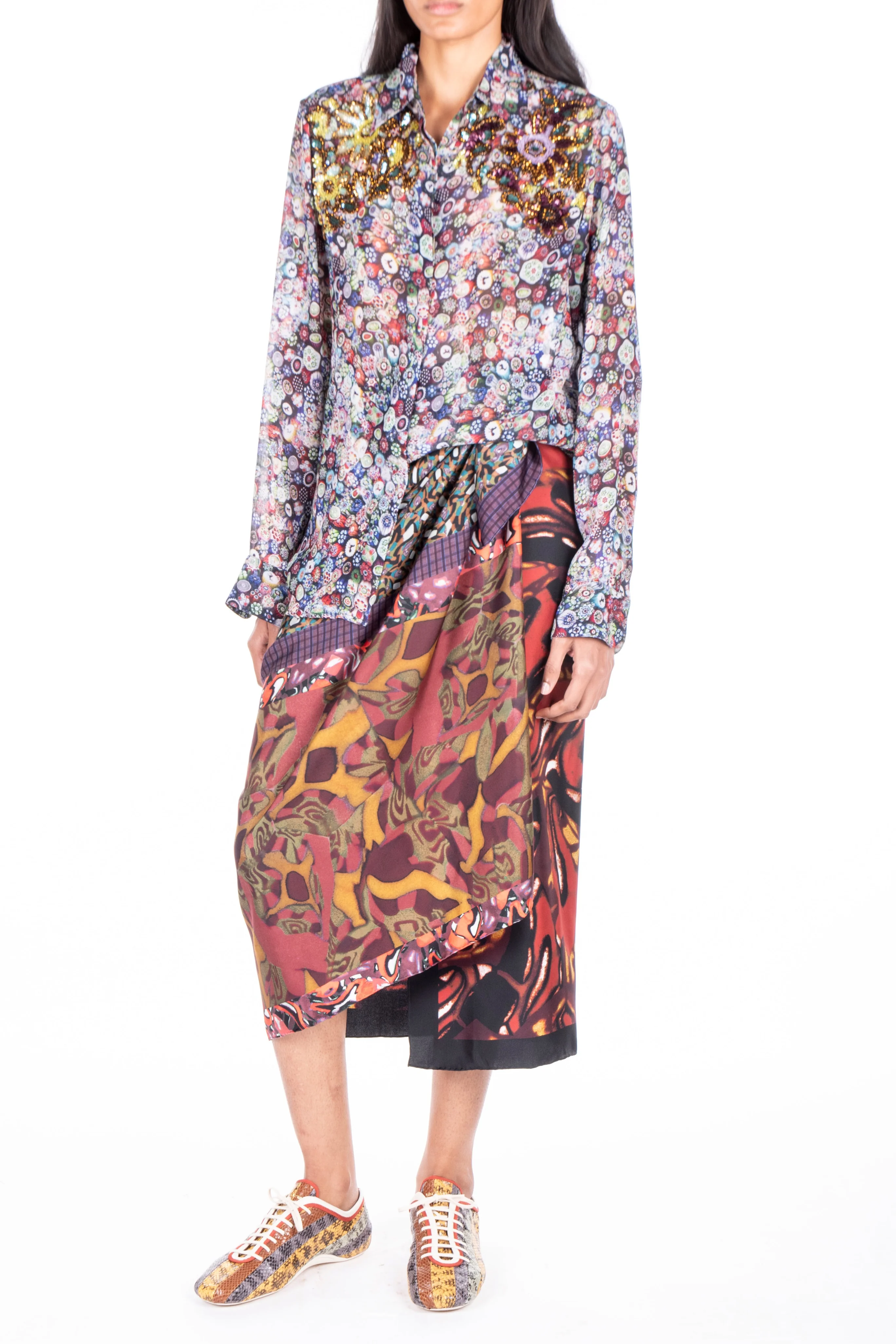Scarfy Long Skirt - Image 4
