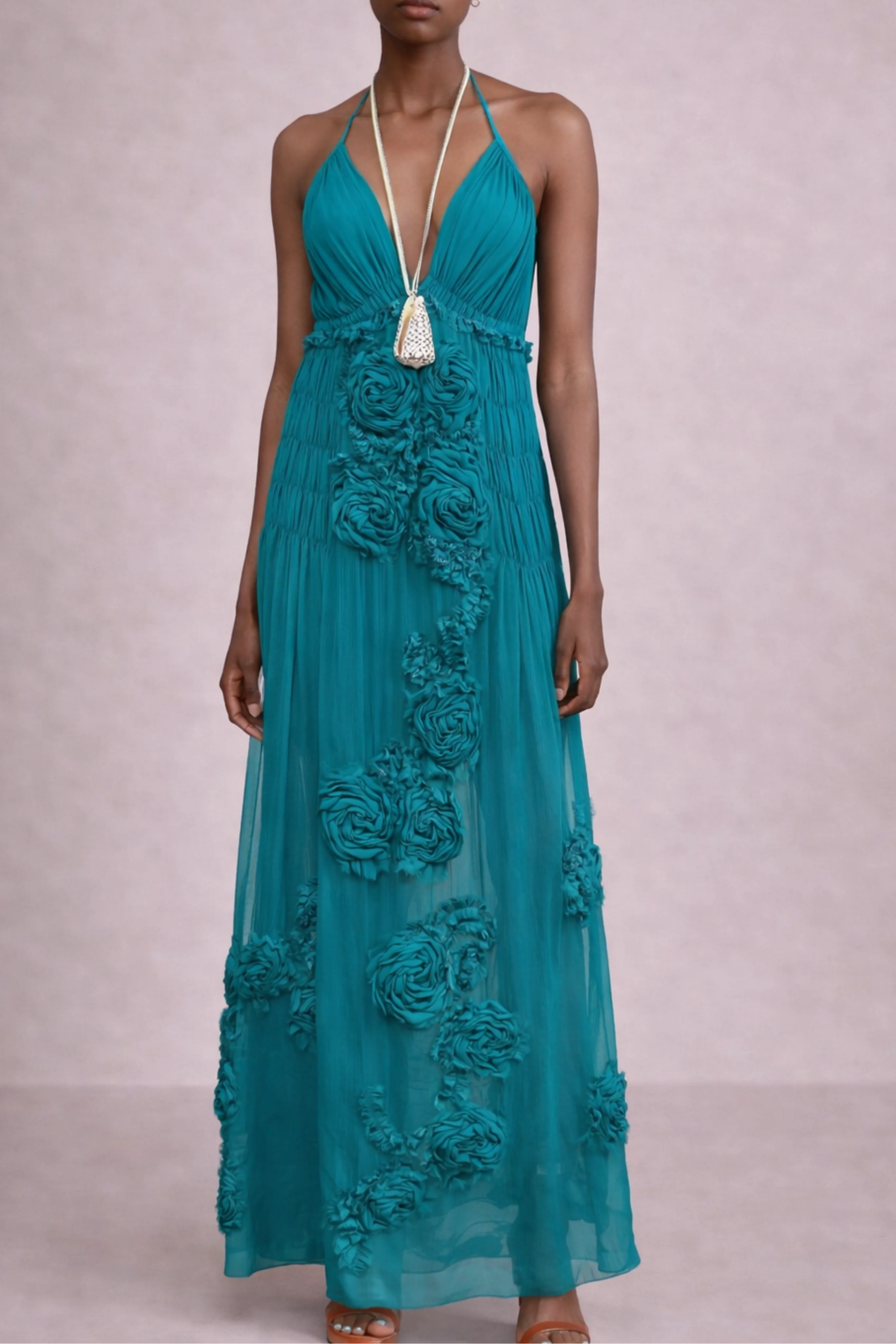 Drina Embroidered Dress - Image 2