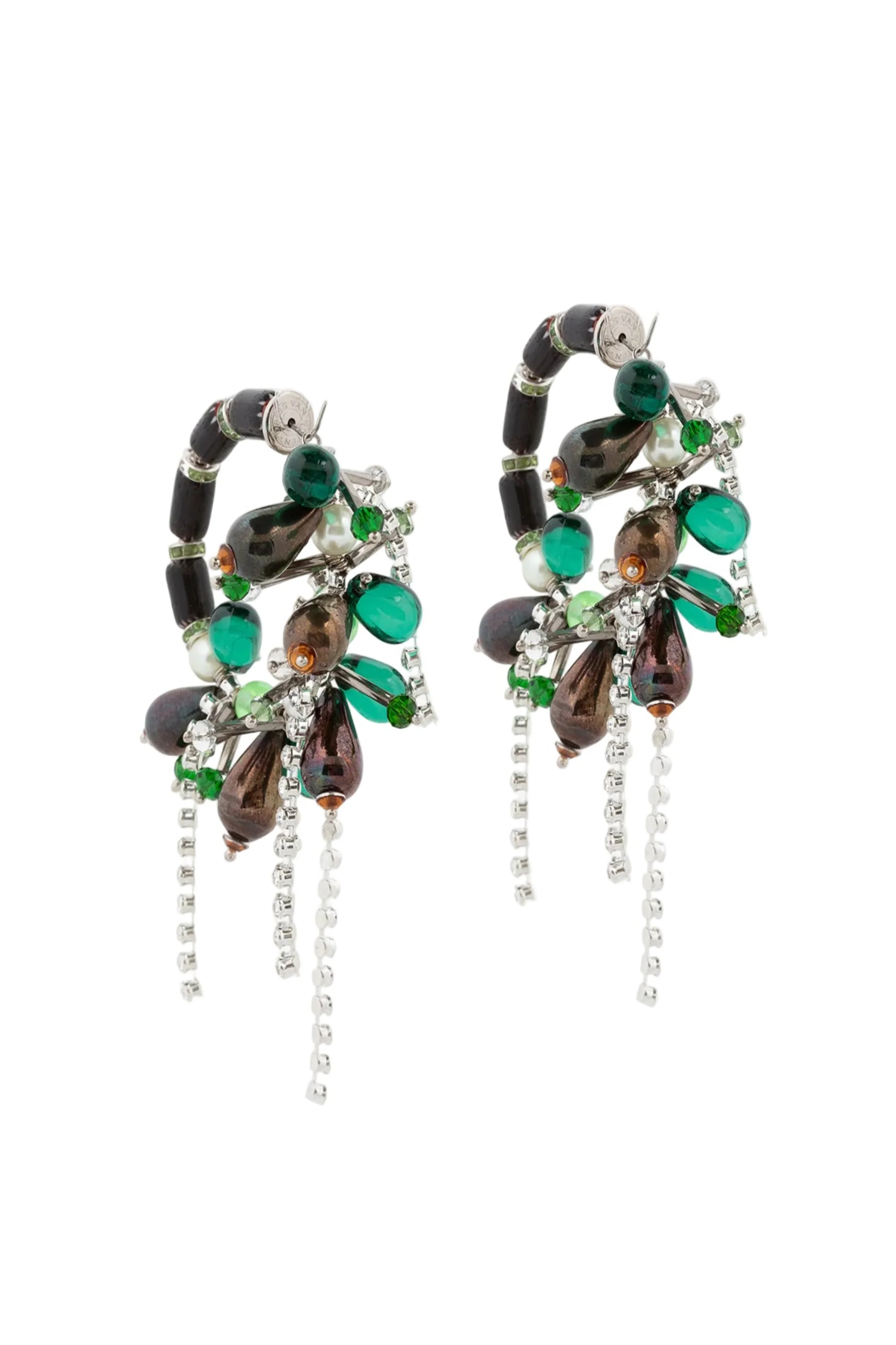 Beaded Loop Earrings - Image 2