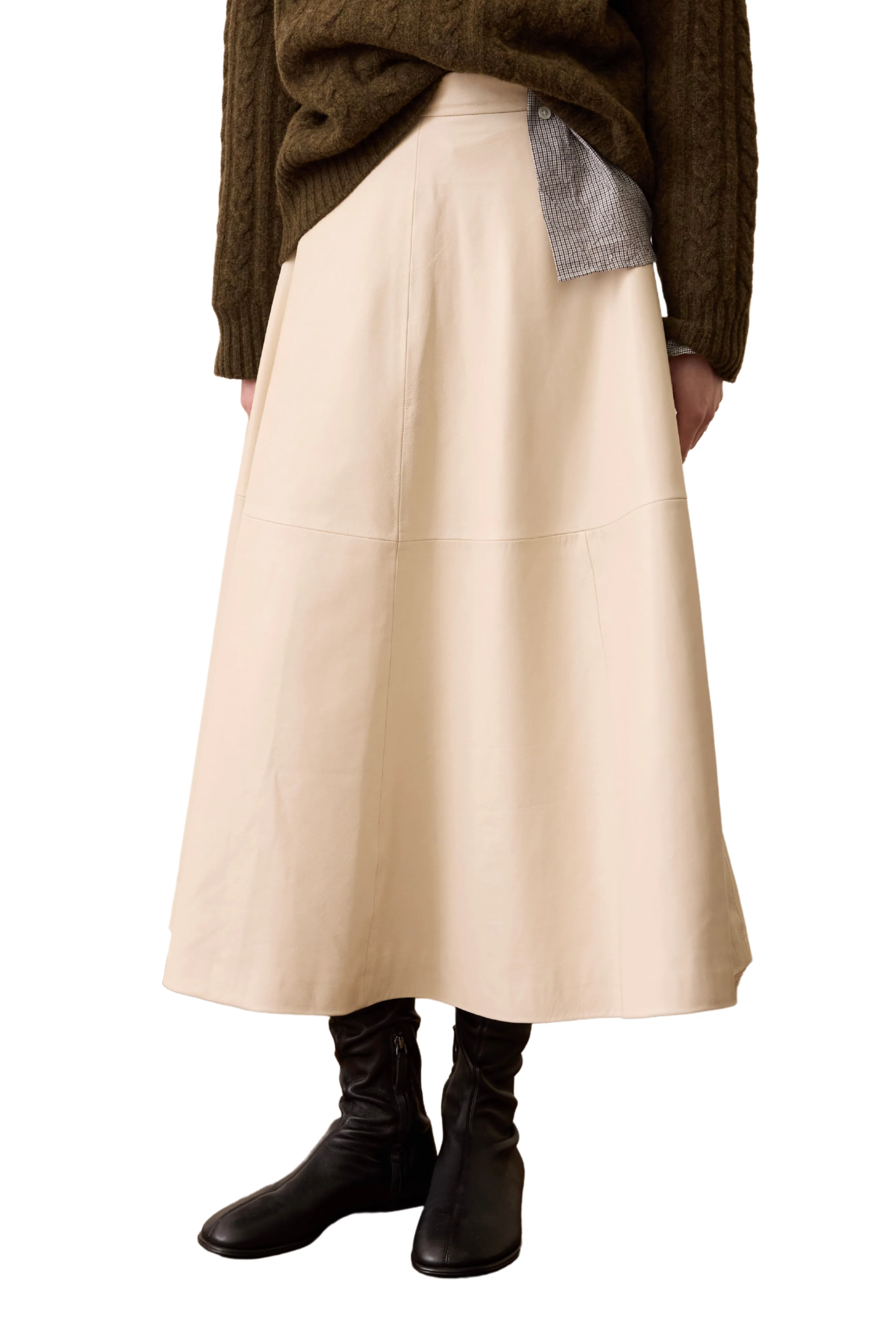 A-Line Leather Skirt - Image 2