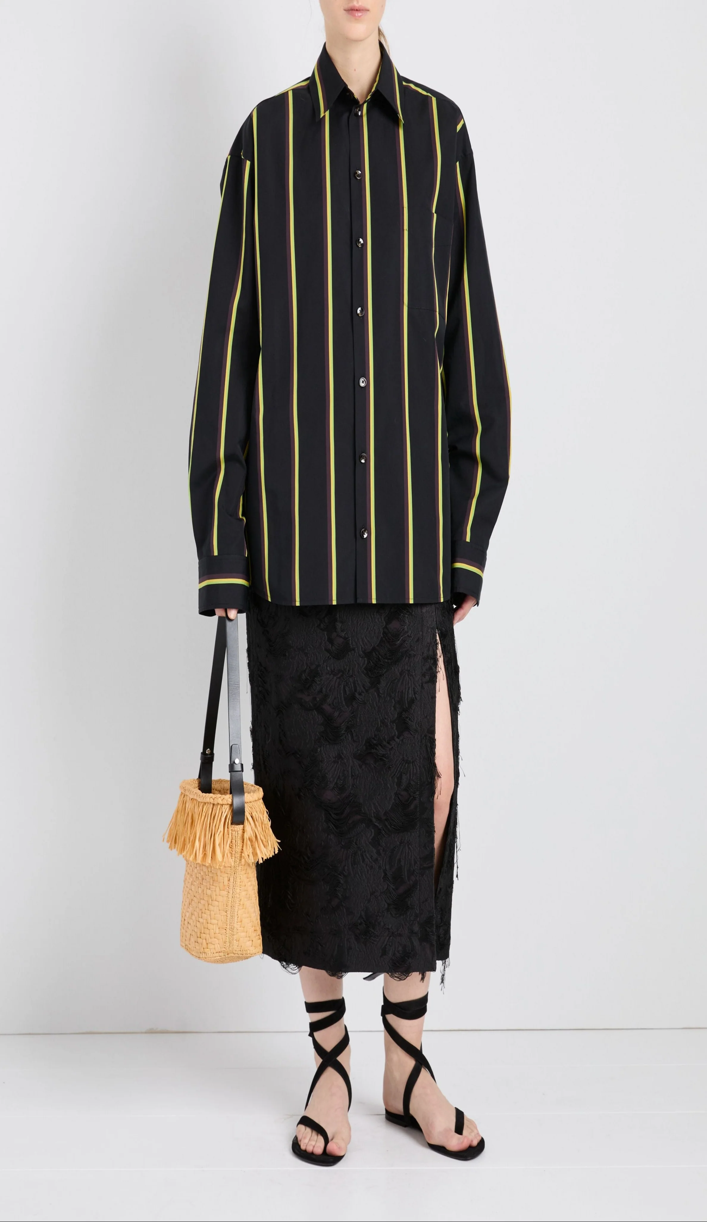 Alia Top in Cotton Silk Shirting - Image 3