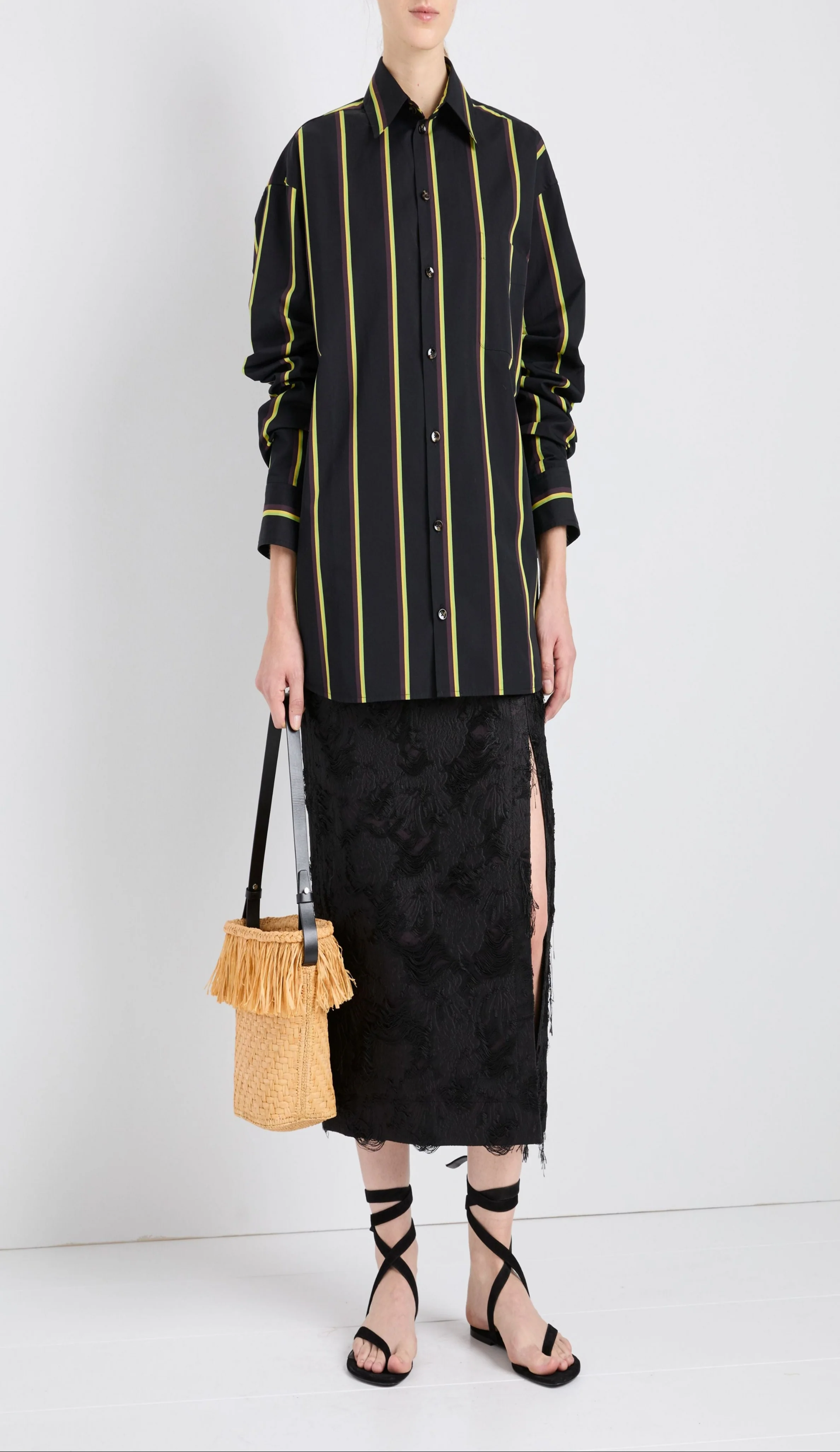 Alia Top in Cotton Silk Shirting - Image 4