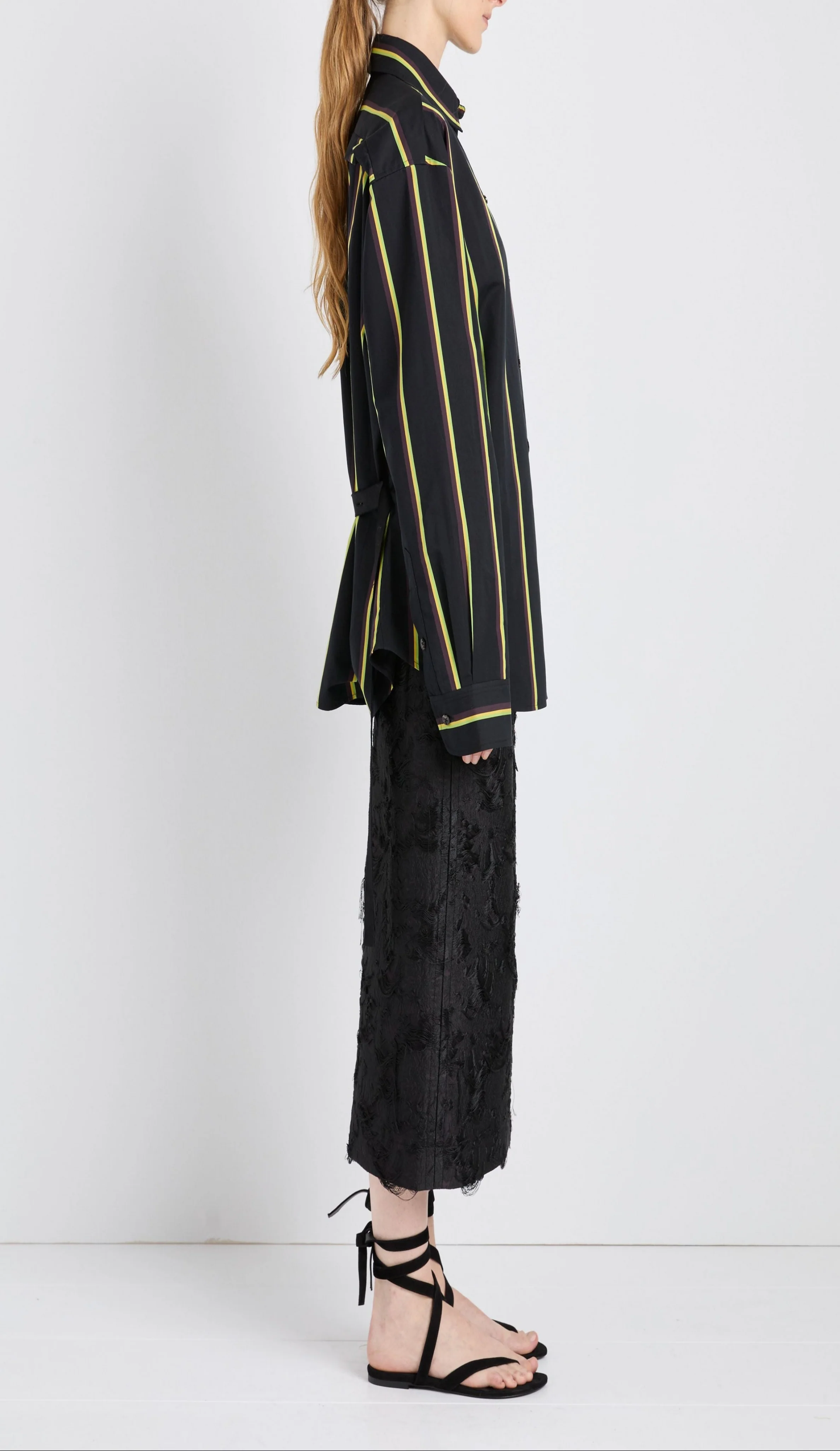 Alia Top in Cotton Silk Shirting - Image 5
