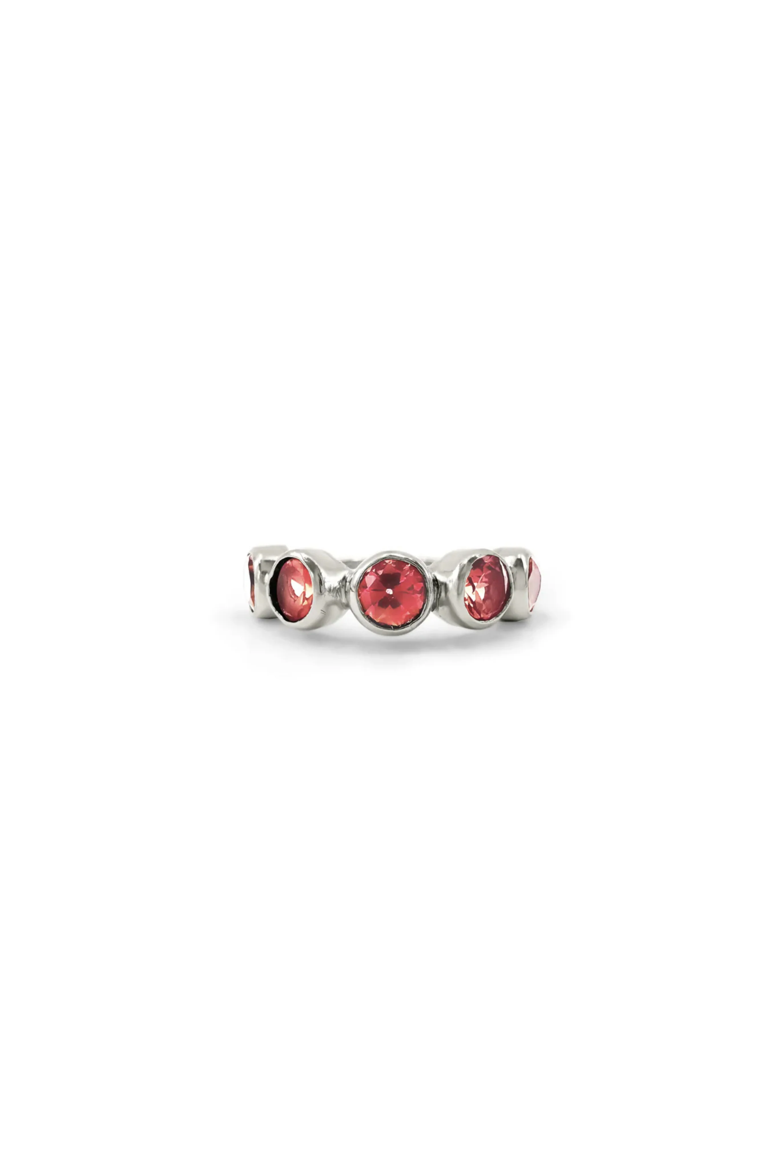Brilliant Orange Topaz Shimmer Ring