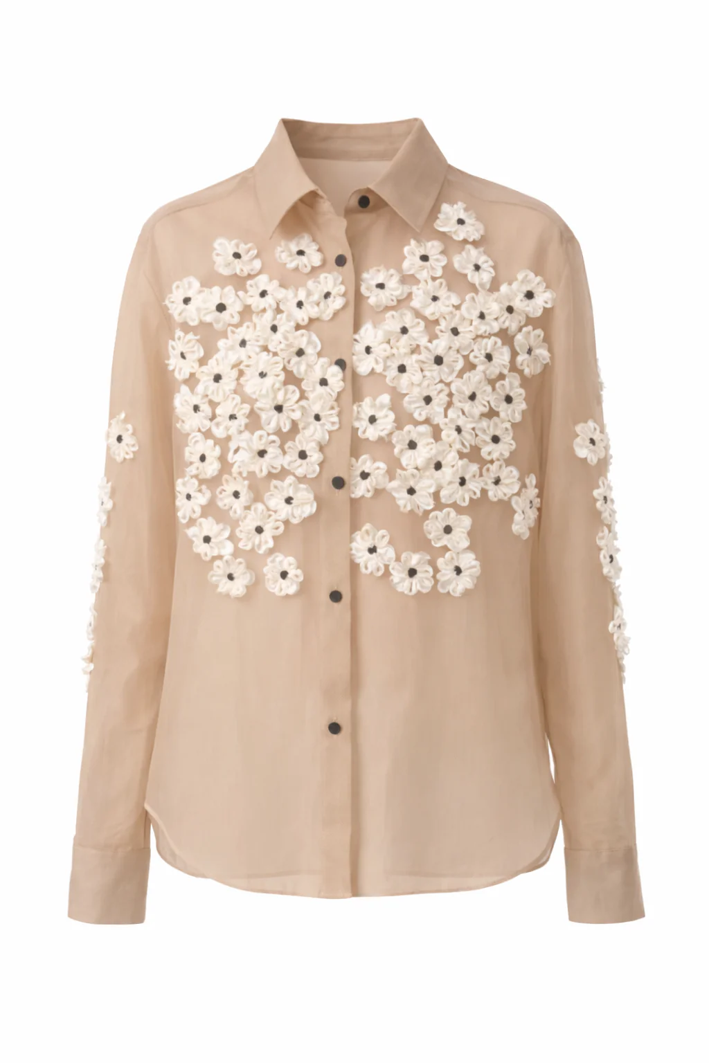 Argo Top with Floral Embroidery