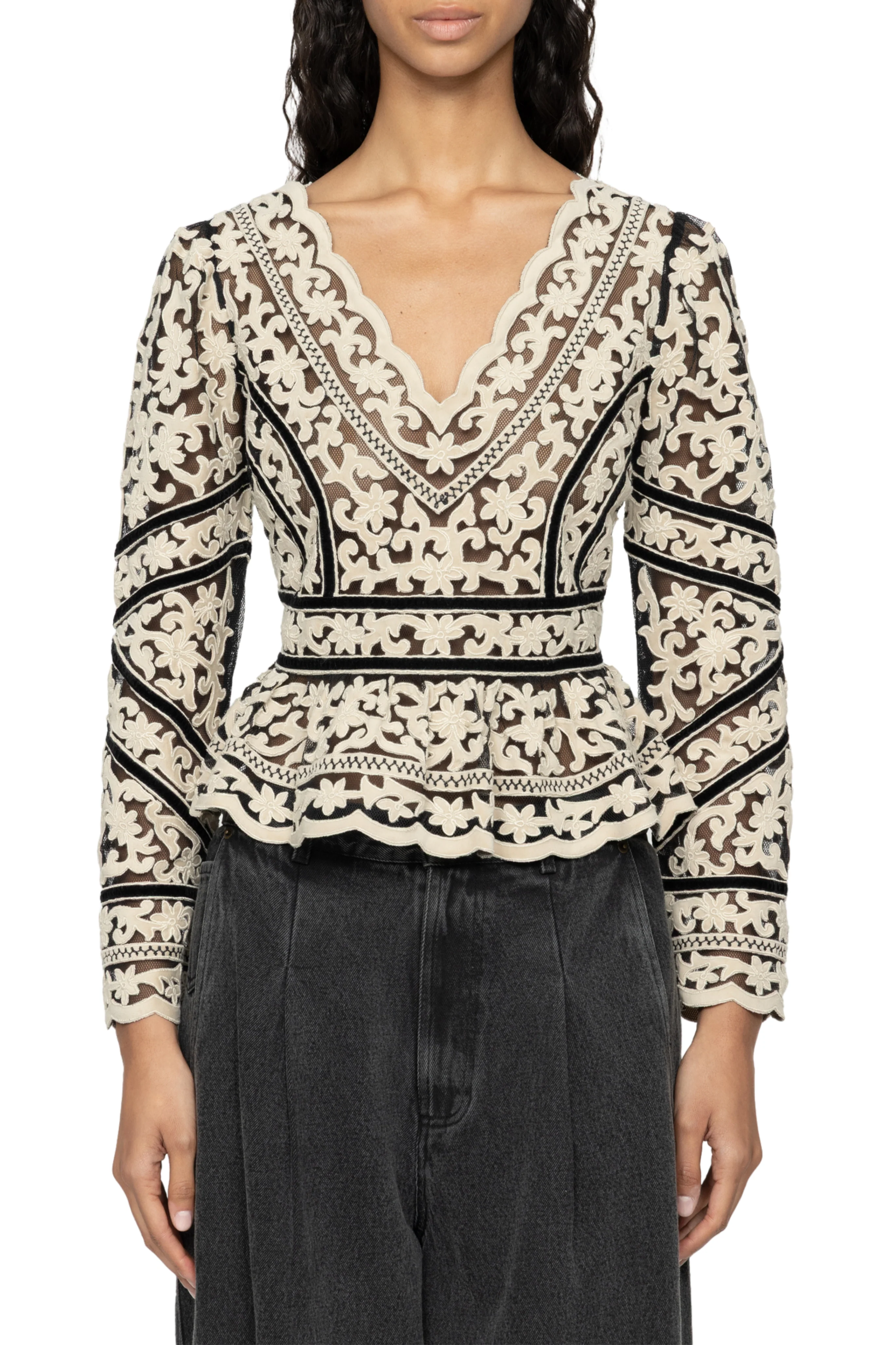Bea Embroidery Top - Image 2