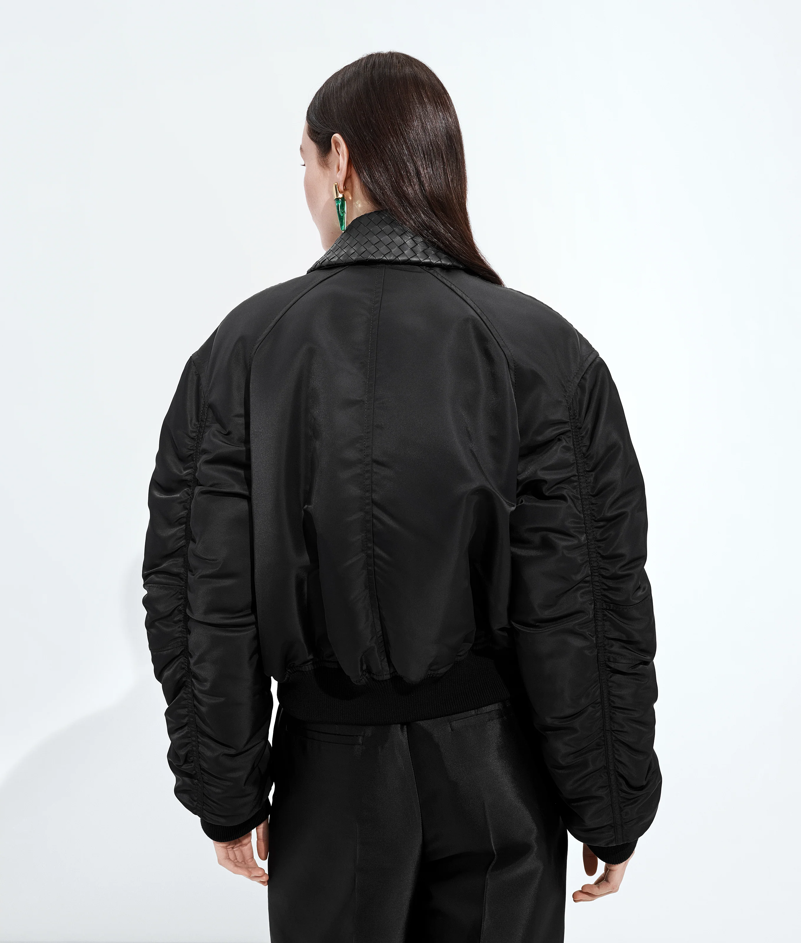 Padded Nylon Bomber - Image 3