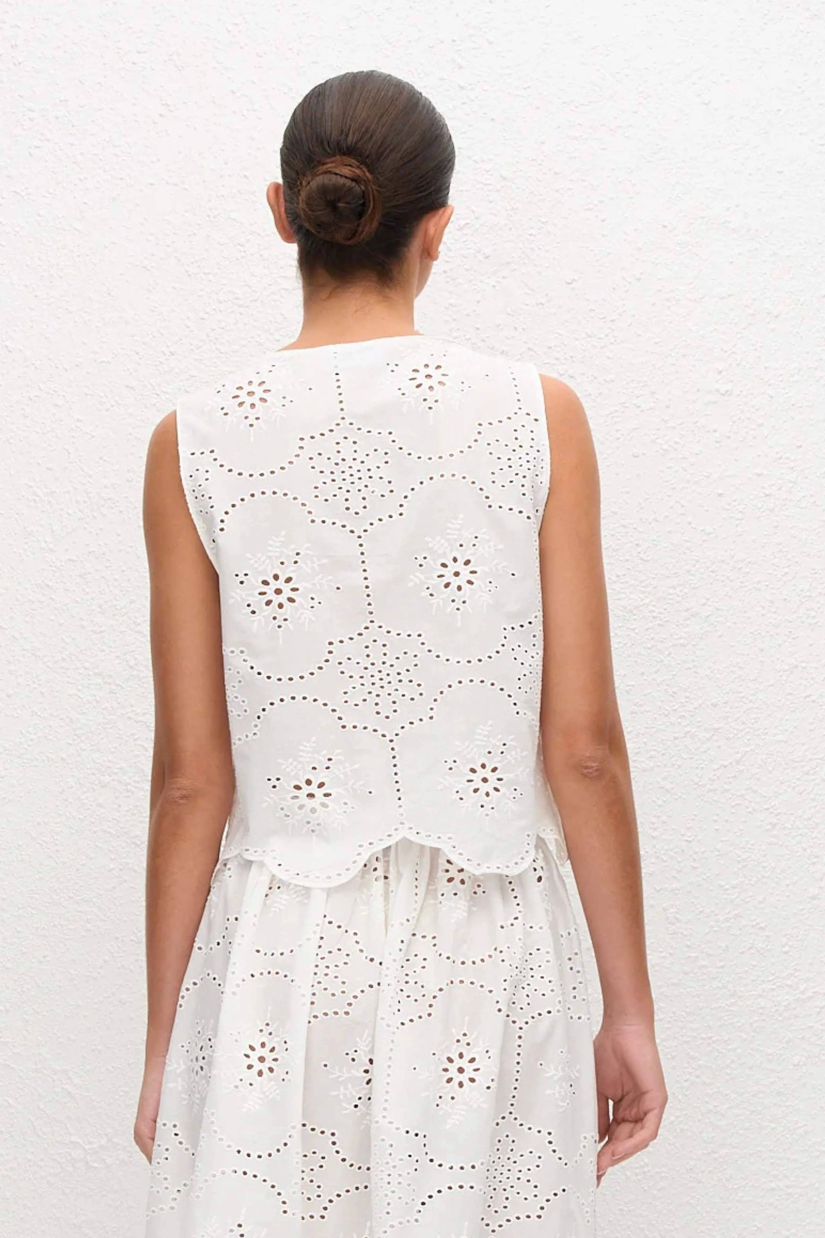 Broderie Tie Blouse - Image 4