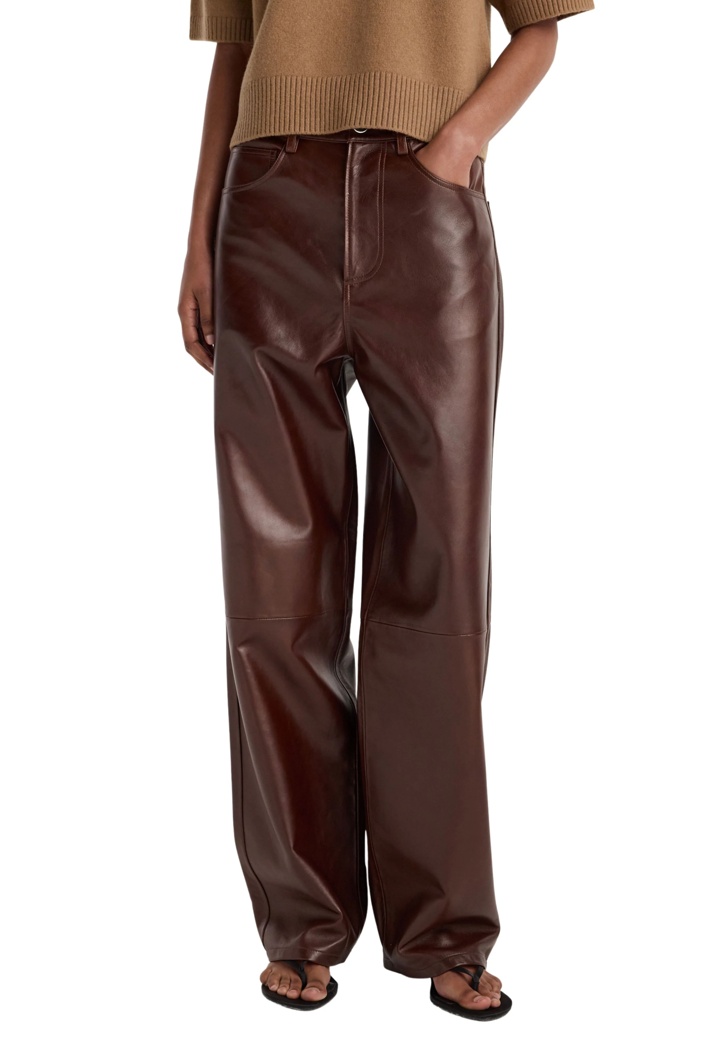 Bruun - Signature baggy leather trousers - Image 2