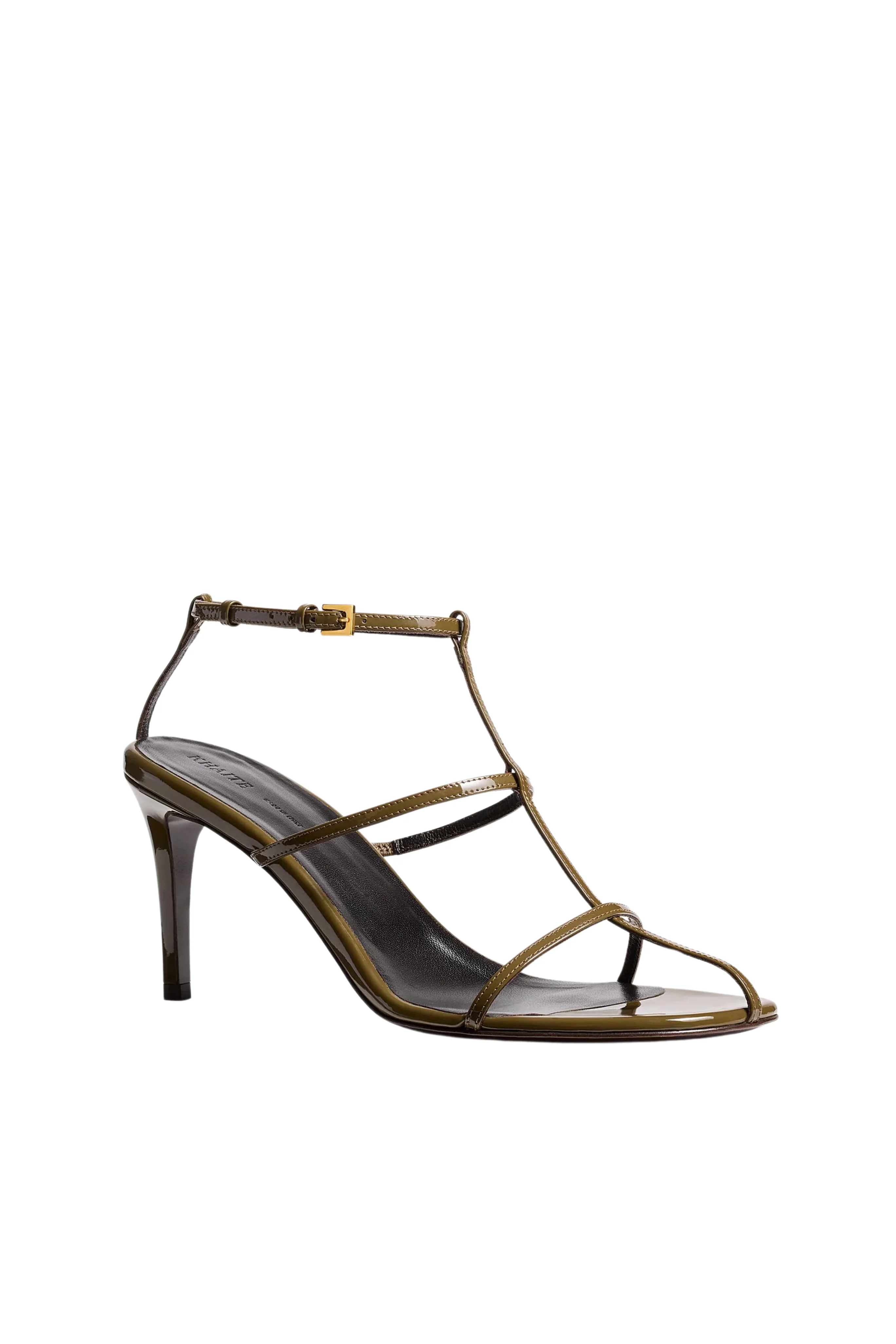 Cage Sandal in Dark Olive - Image 2