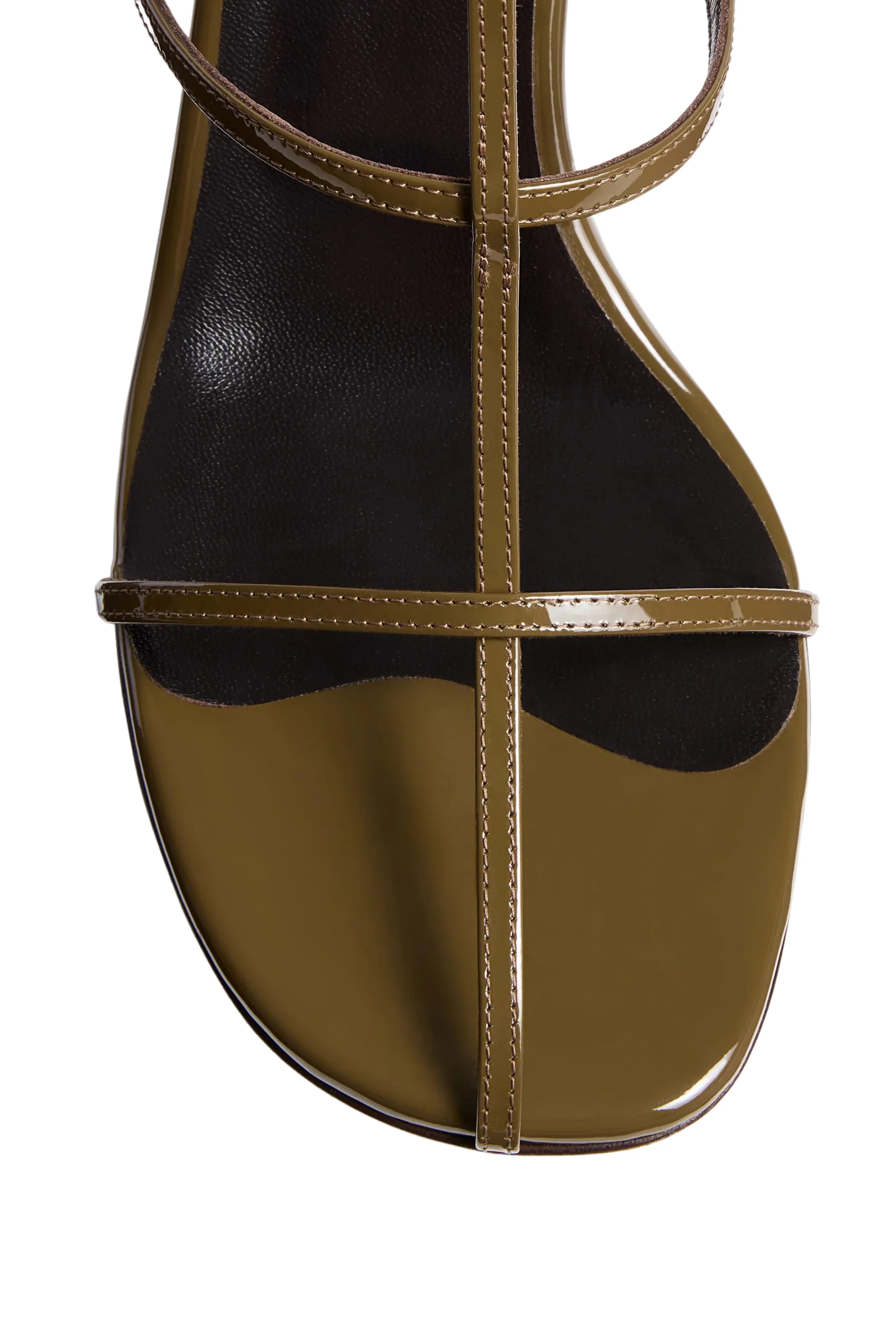 Cage Sandal in Dark Olive - Image 4