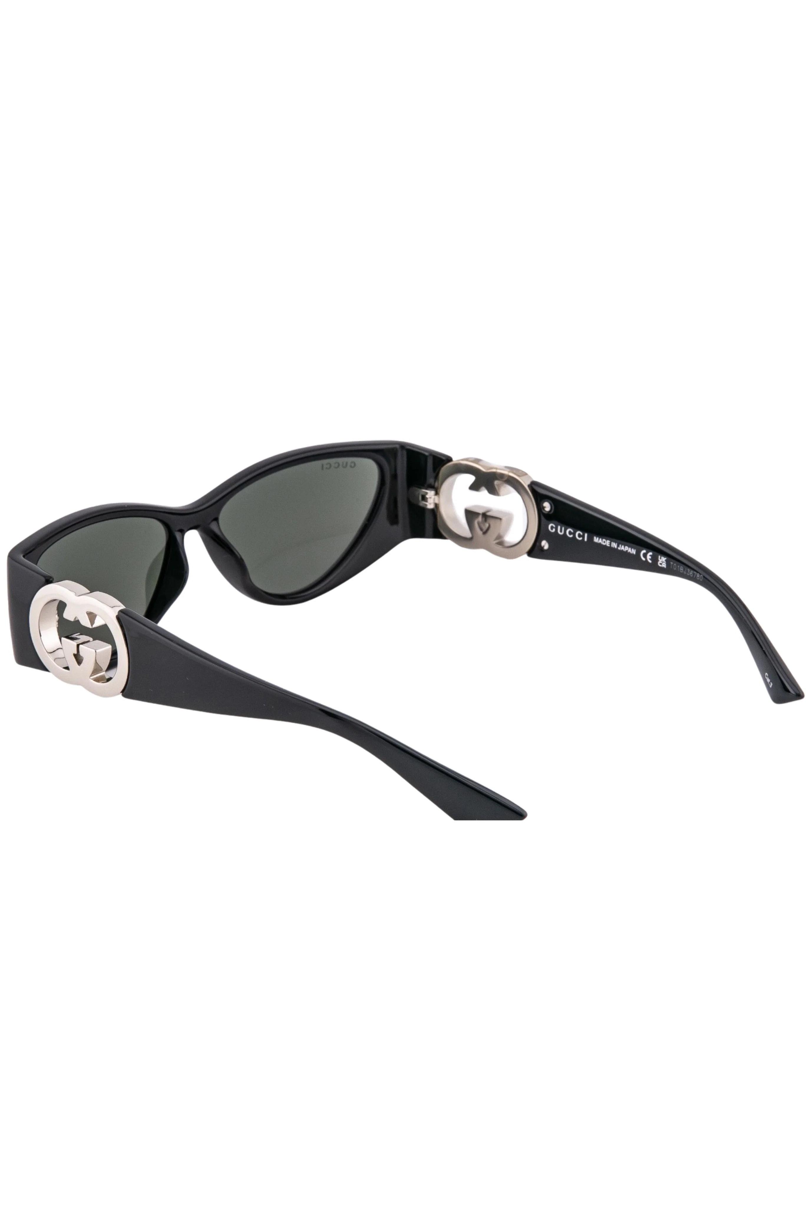 Cat Eye Sunglasses - Black - Image 3
