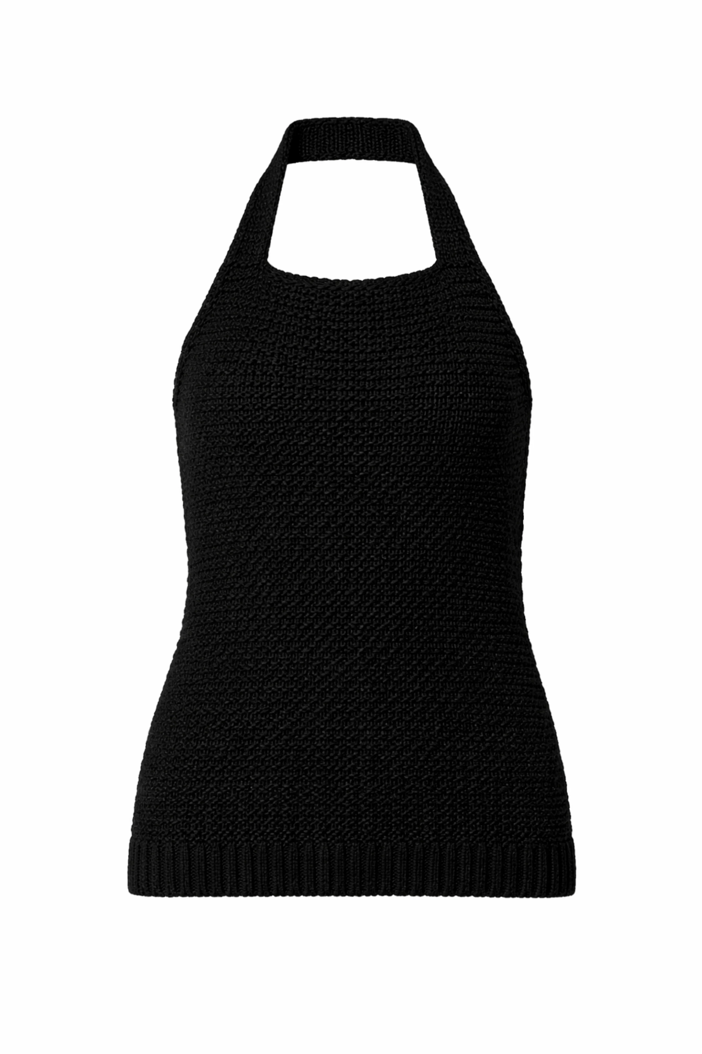 Chunky Knit Halter Top
