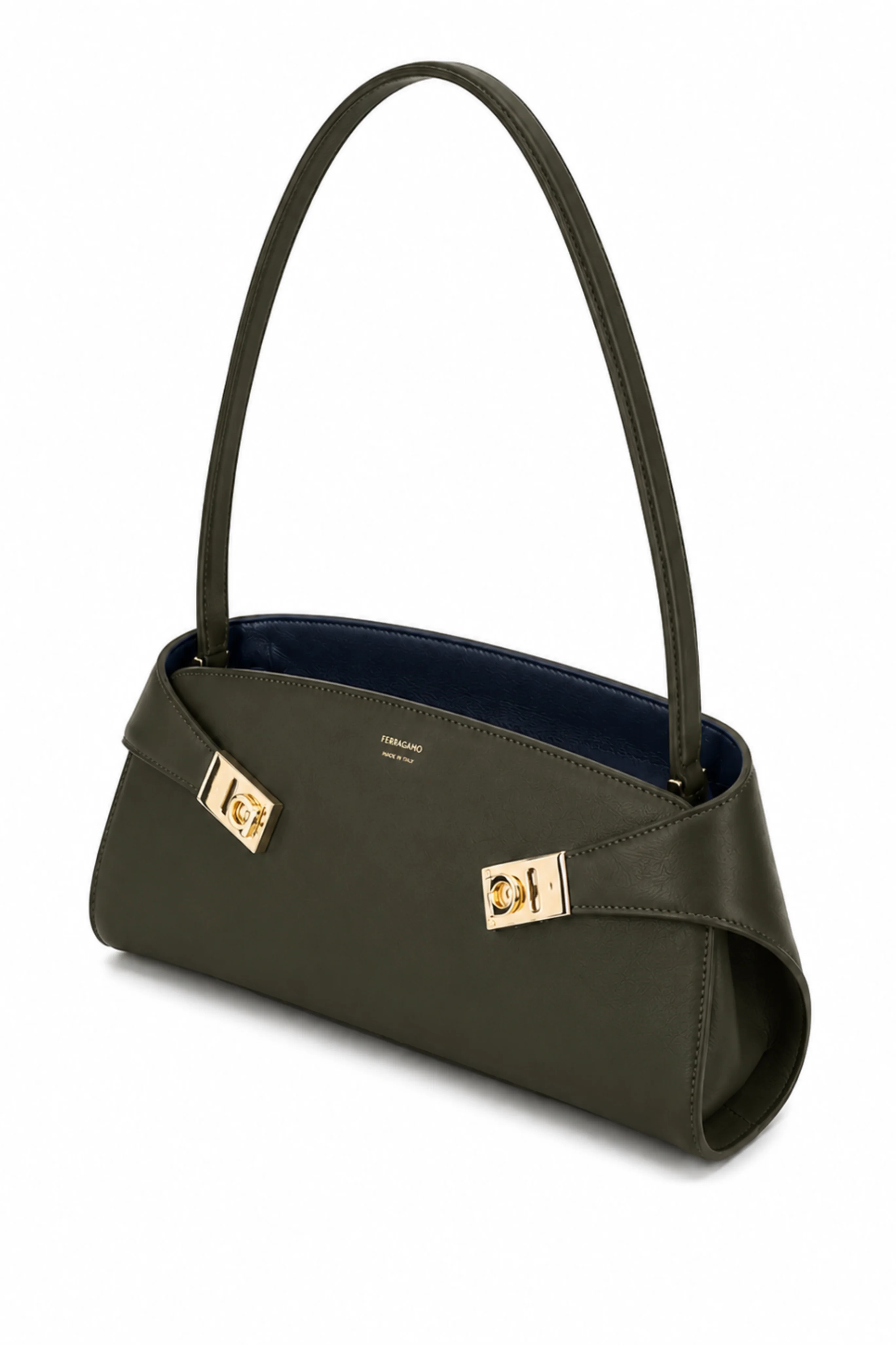 Hug Handbag - Olive/Navy - Image 3