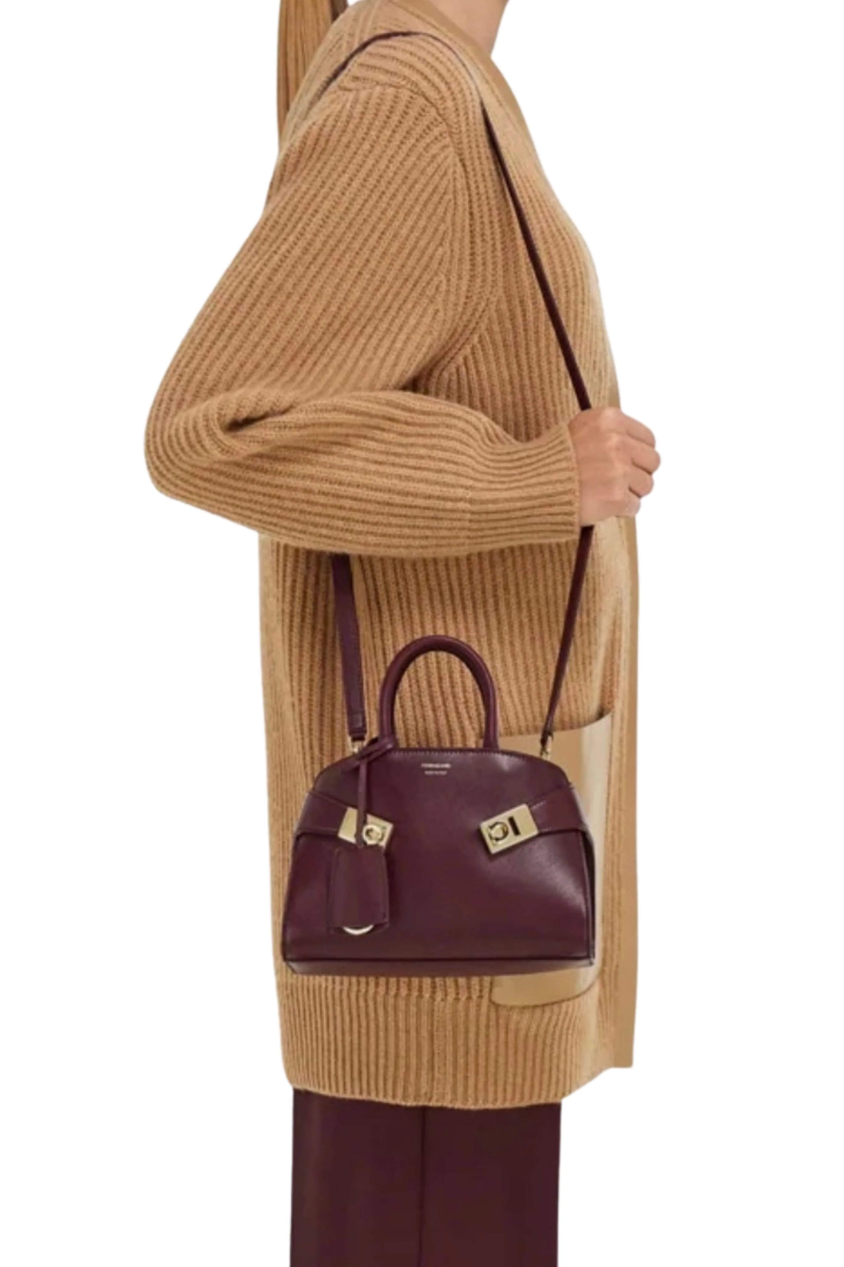 Hug Handbag (XS) - Plum - Image 5