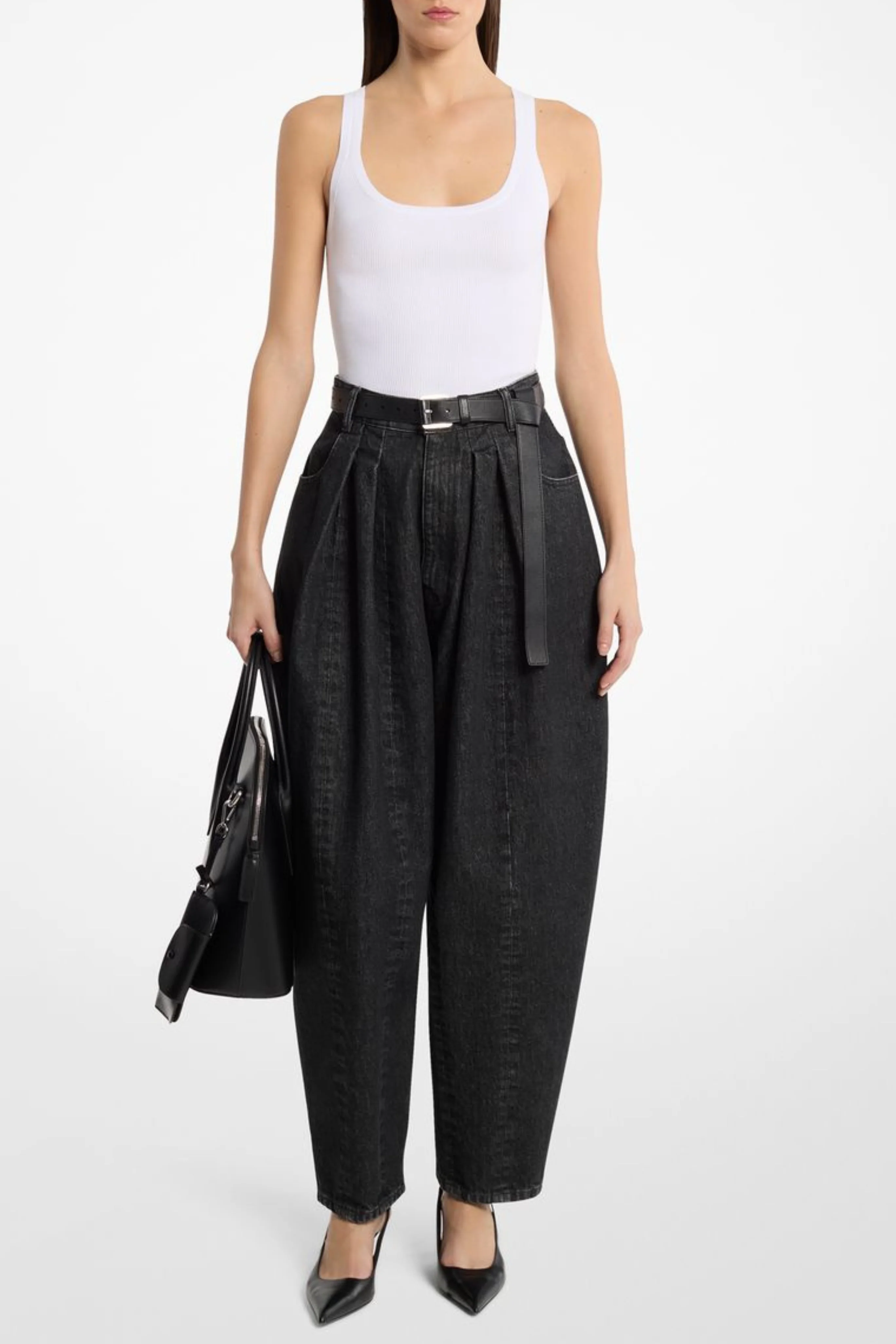 Courtney Barrel Pleated Jean - Image 3