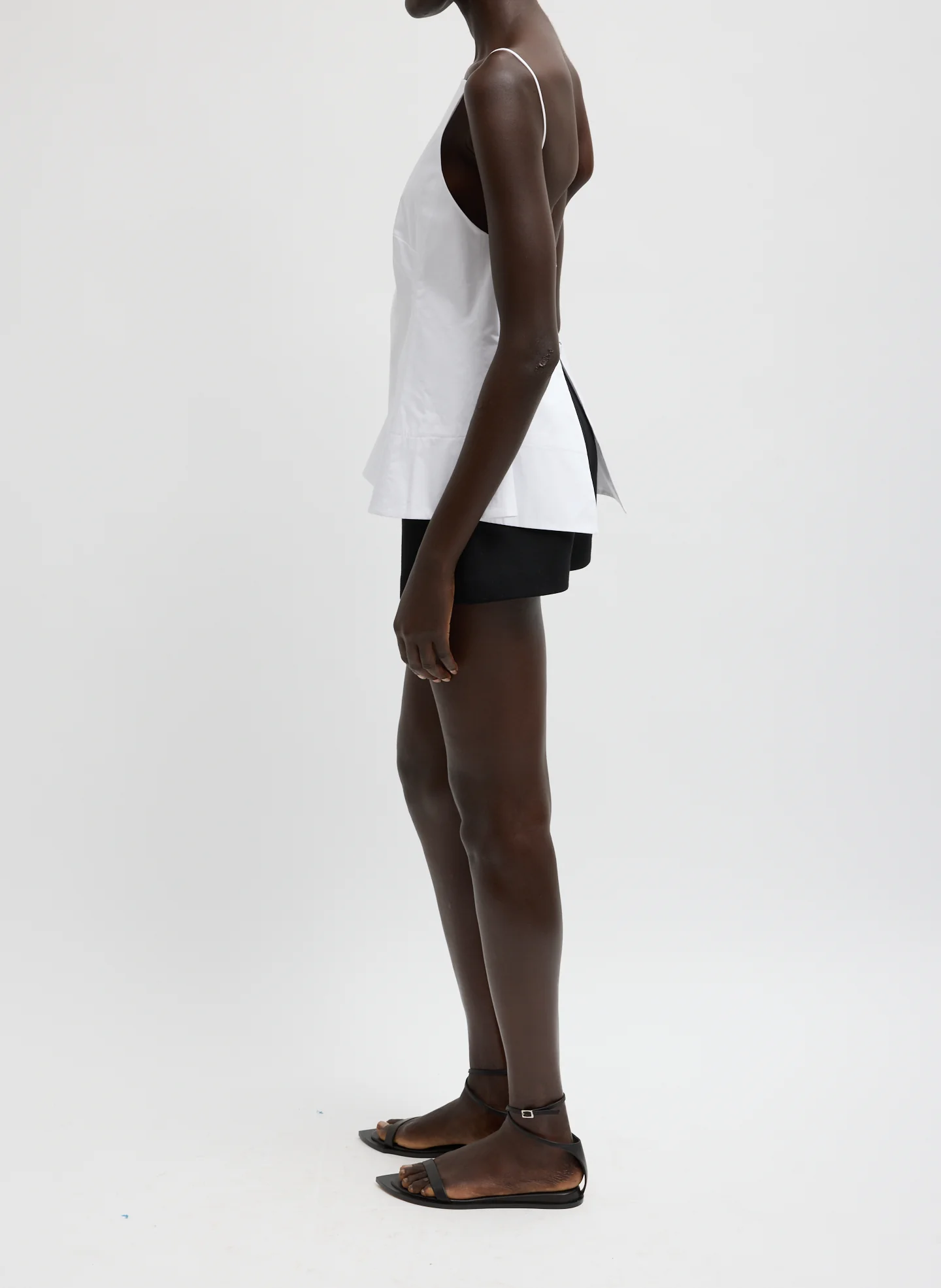 Eco Poplin Strappy Open Back Top - Image 3