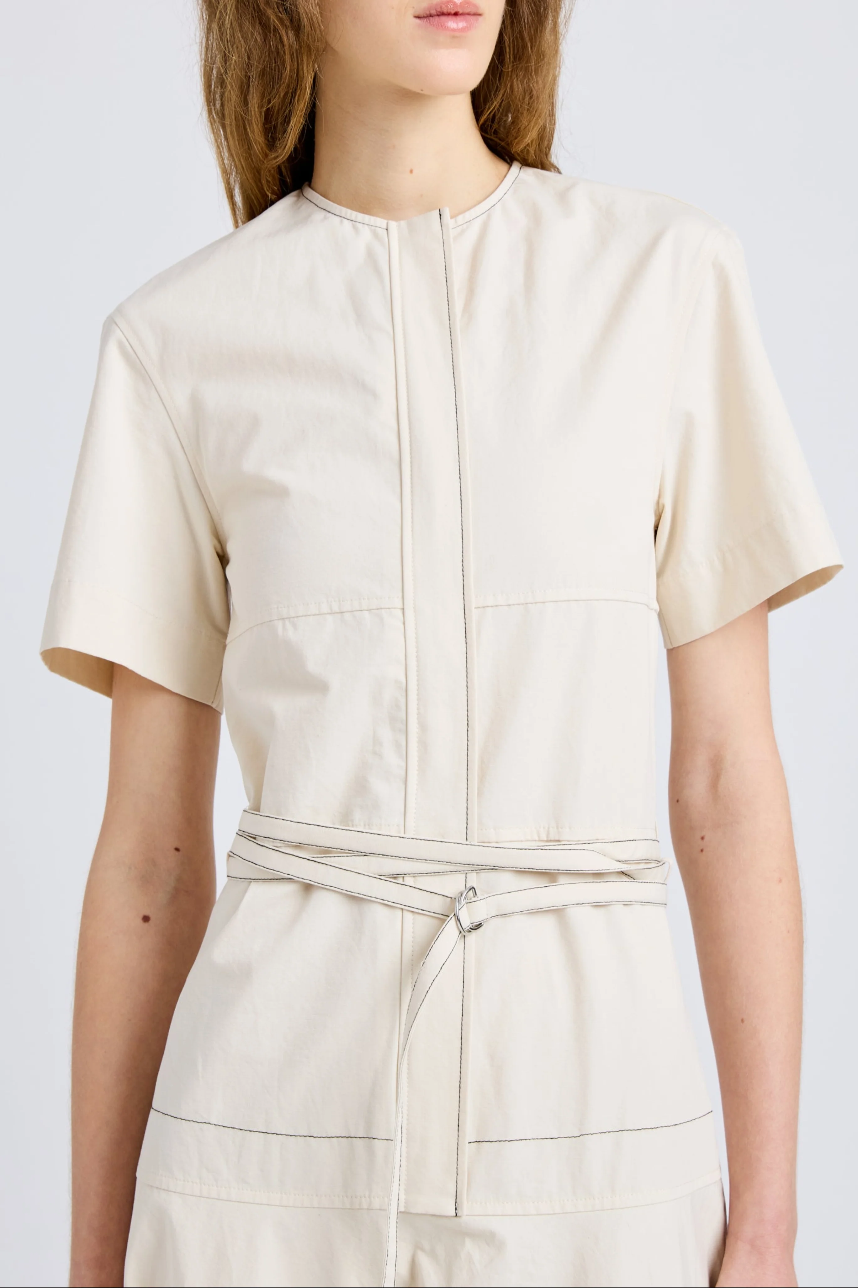 Elizabeth Dress in Solid Cotton Linen - Image 6