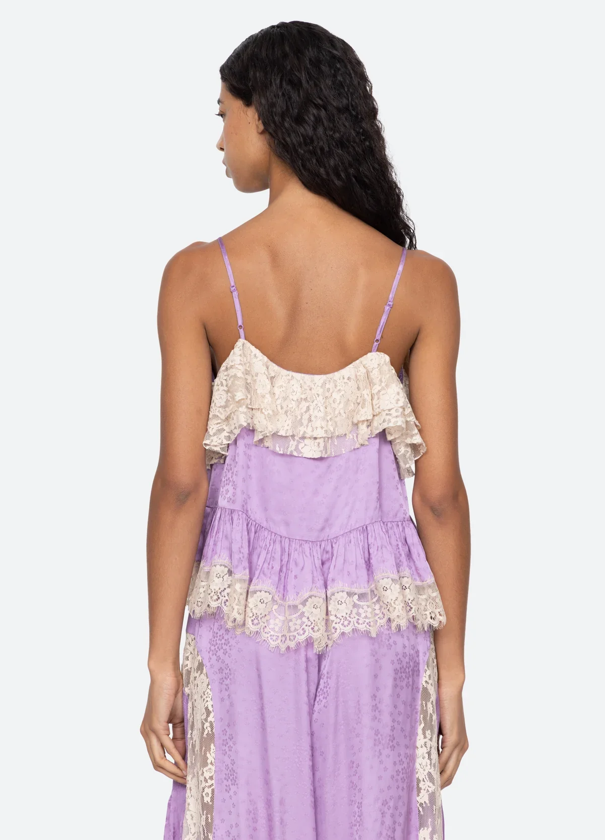 Ethel Solid Camisole Top in Lilac - Image 3