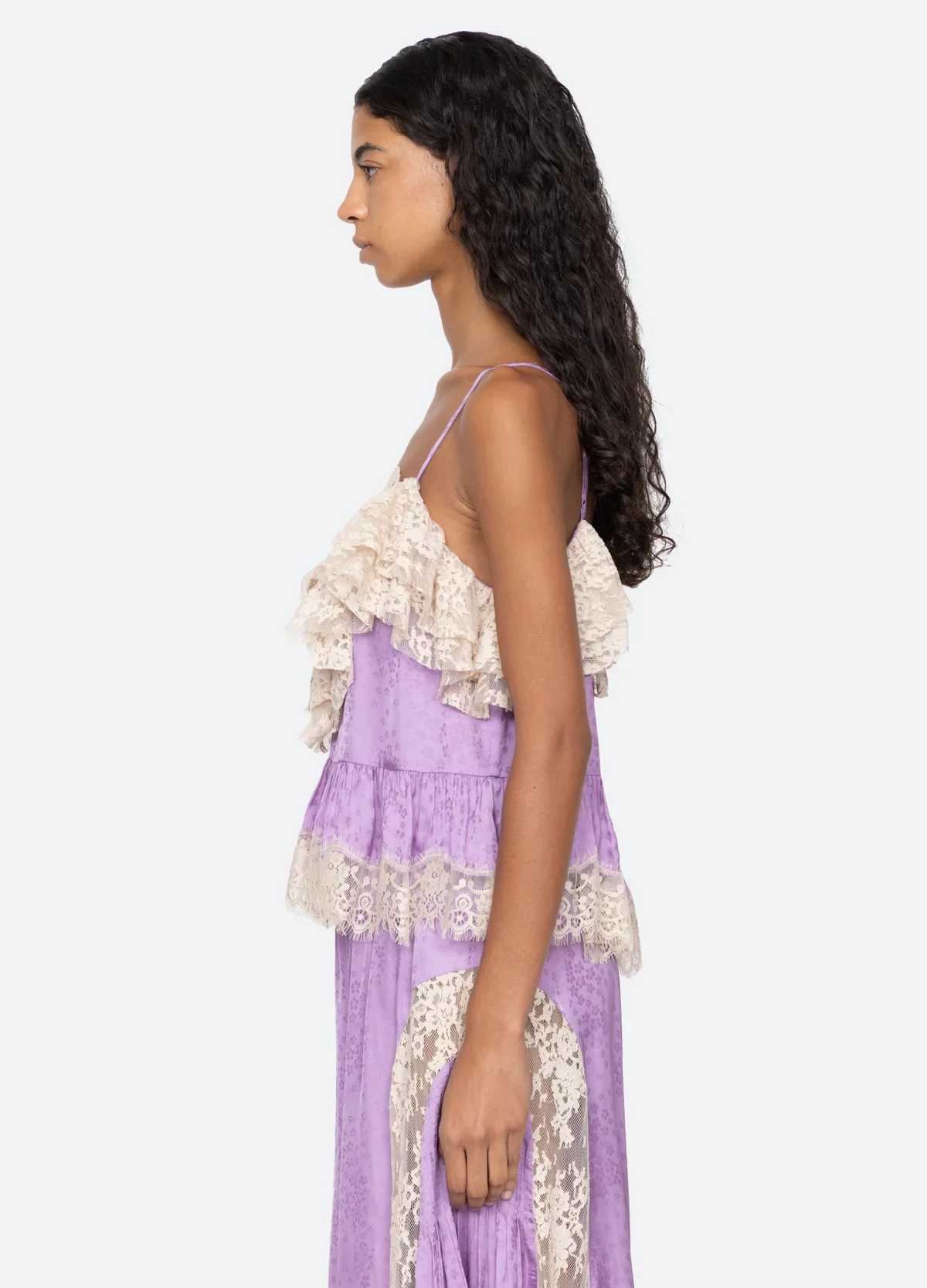Ethel Solid Camisole Top in Lilac - Image 4