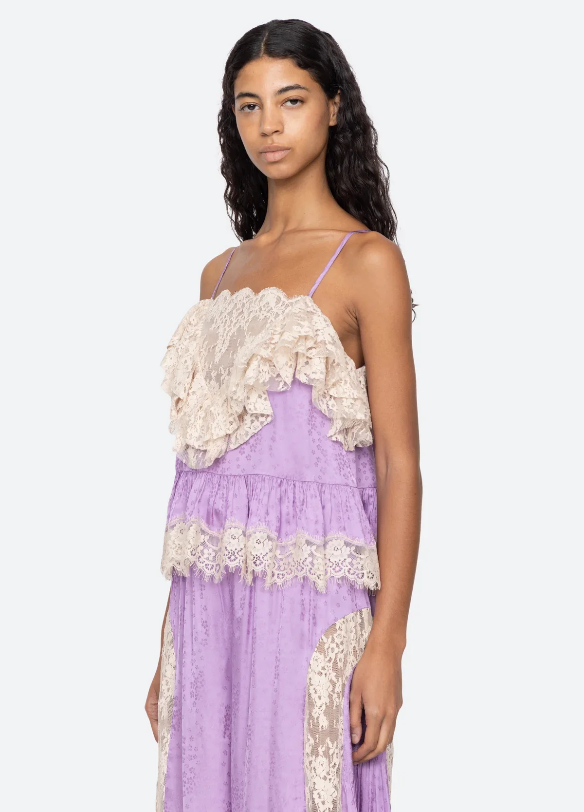 Ethel Solid Camisole Top in Lilac - Image 5