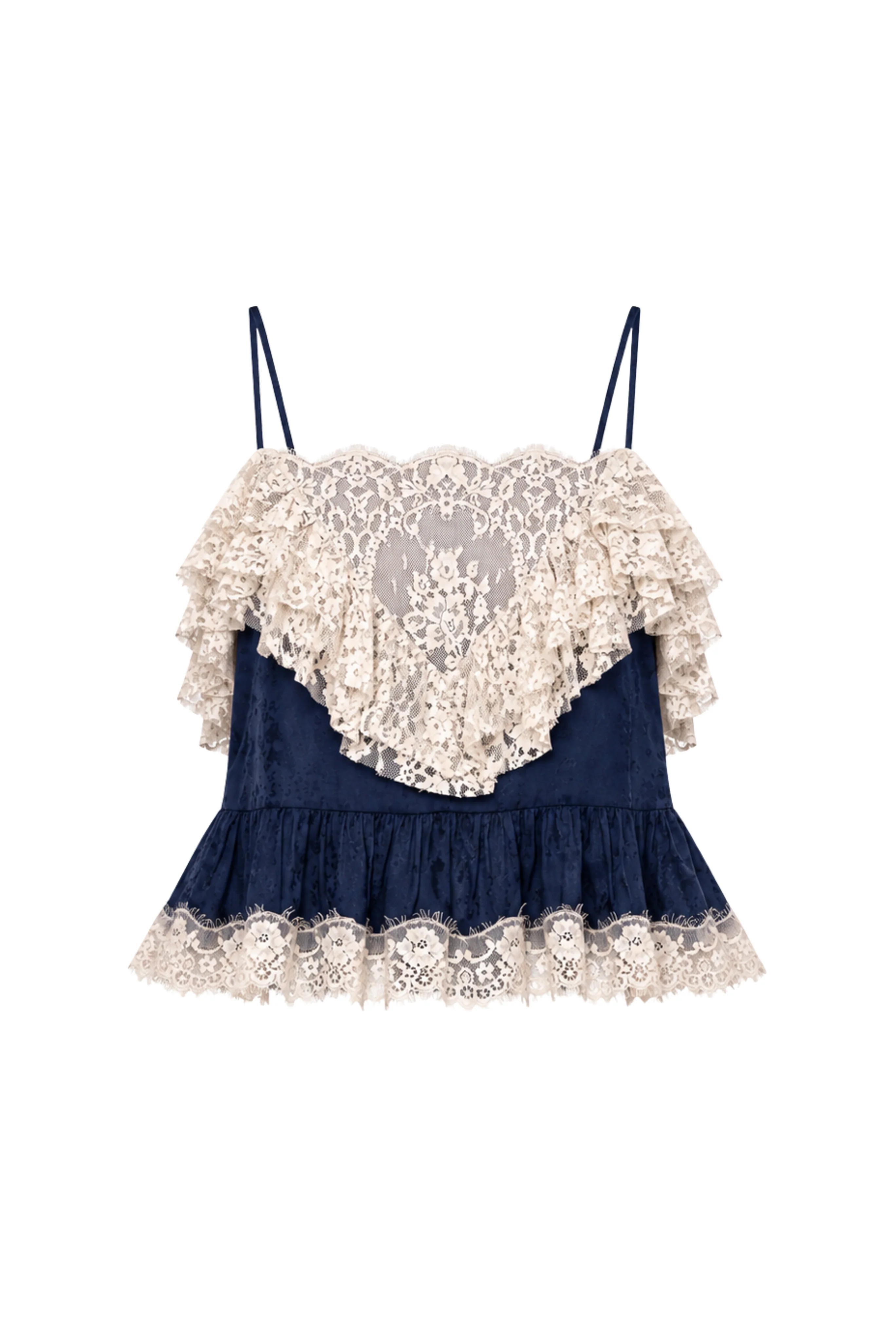 Ethel Solid Camisole Top in Navy