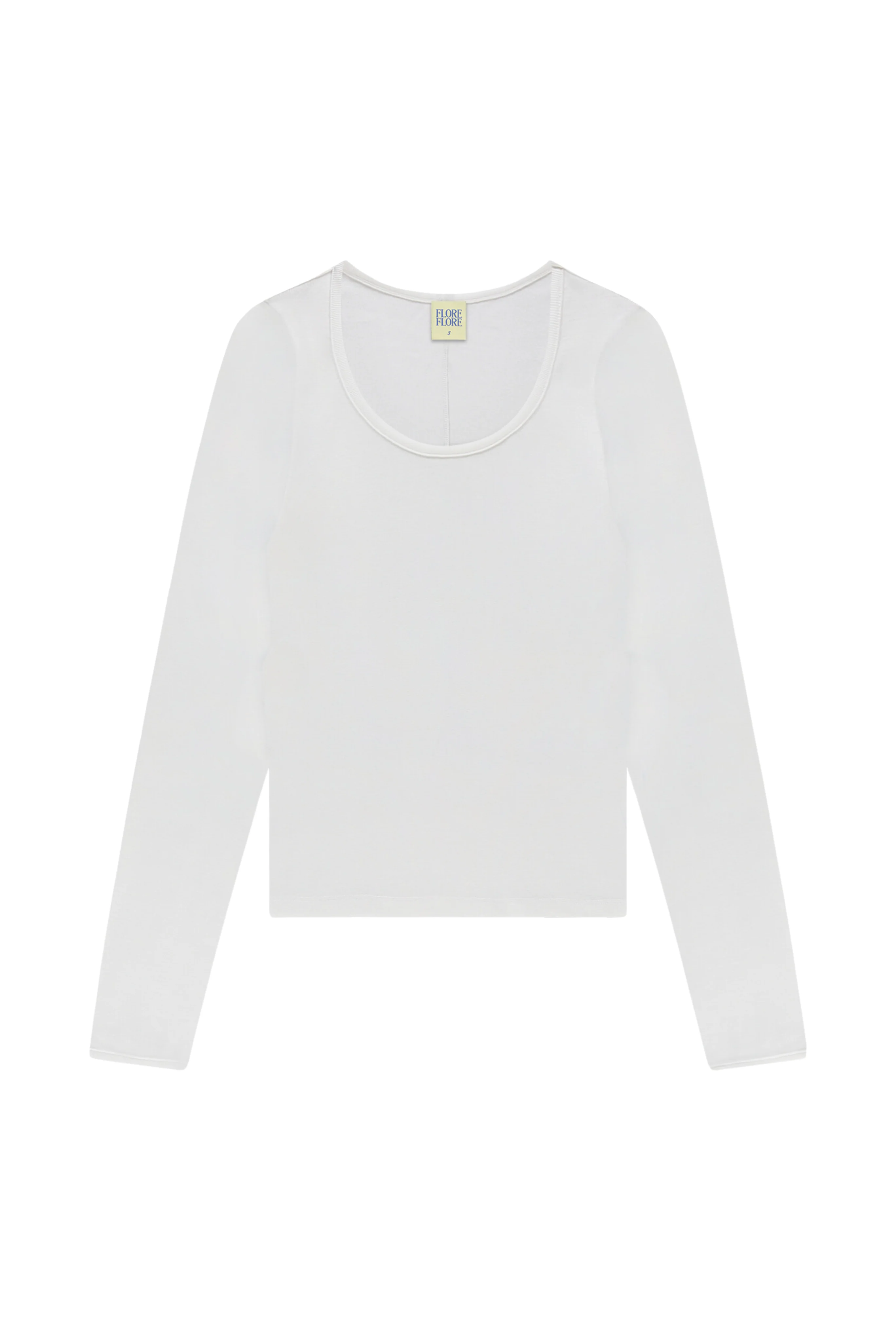 Fem White Long Sleeve Tee