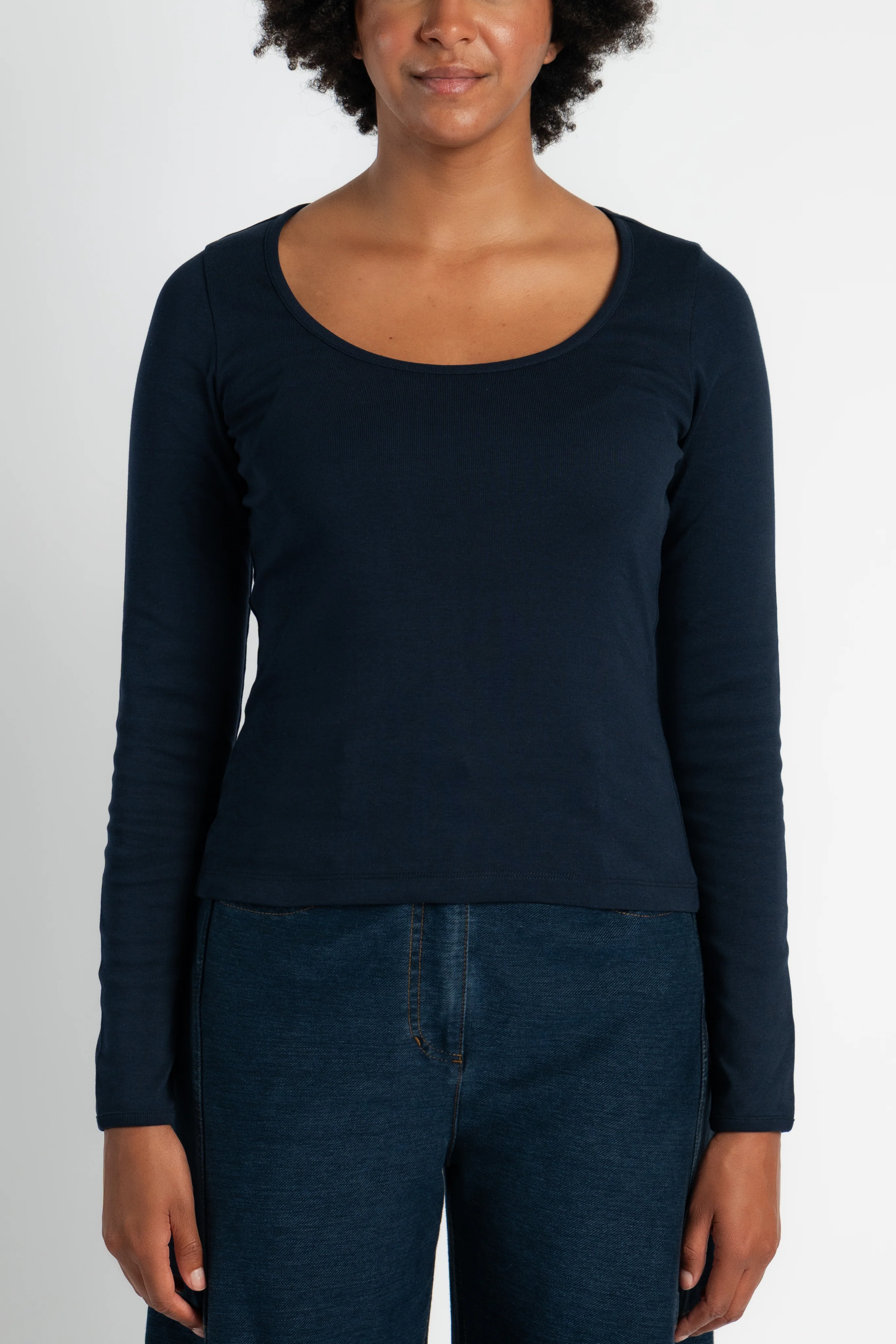 Fem Navy Long Sleeve Tee - Image 2