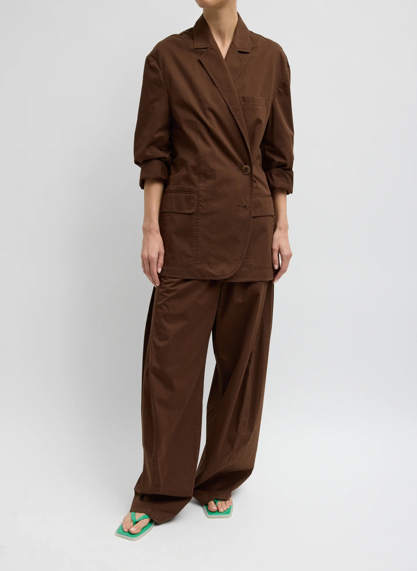 Garment Dyed Silk Cotton Liam Blazer - Image 2