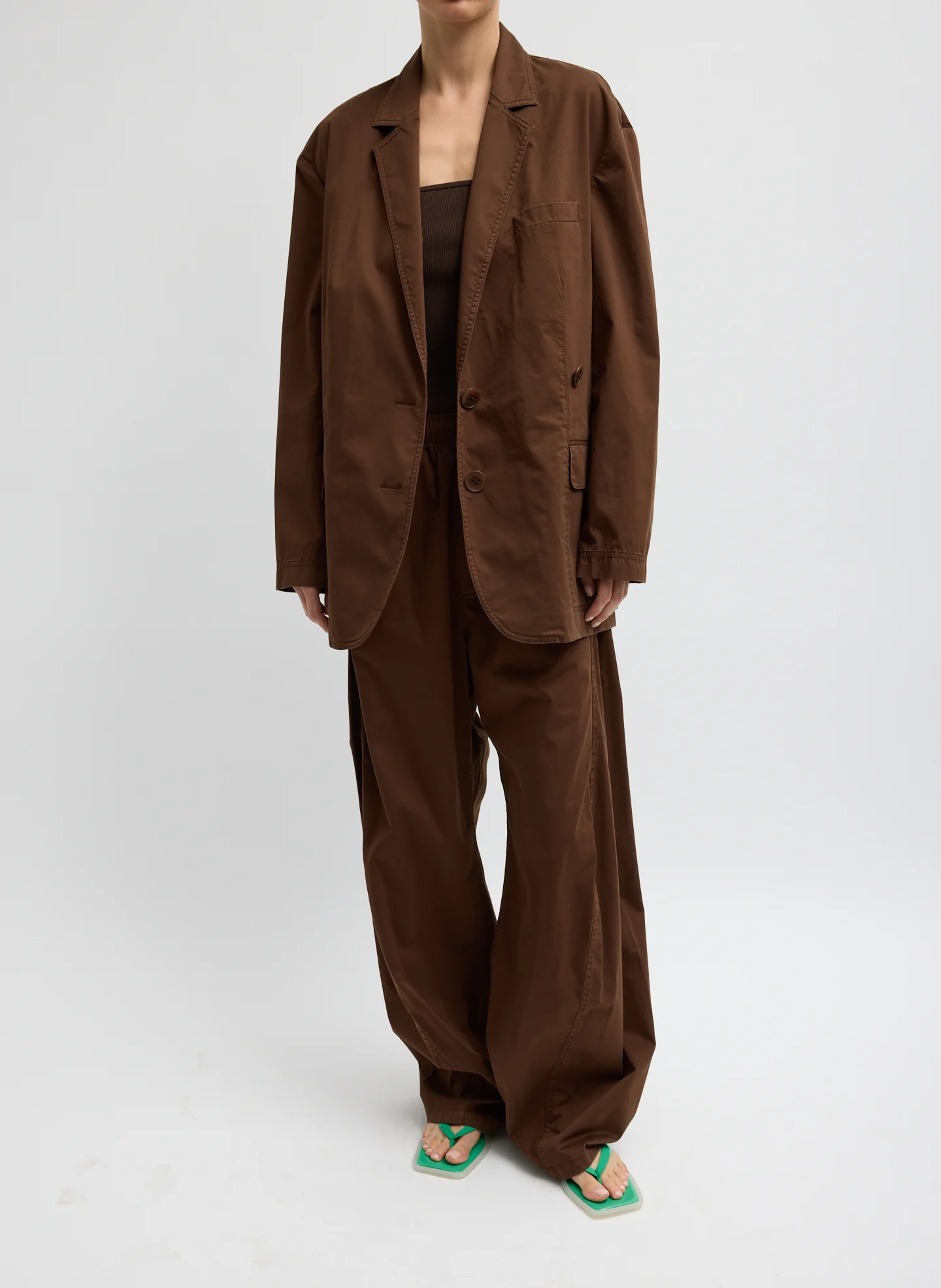 Garment Dyed Silk Cotton Liam Blazer - Image 3