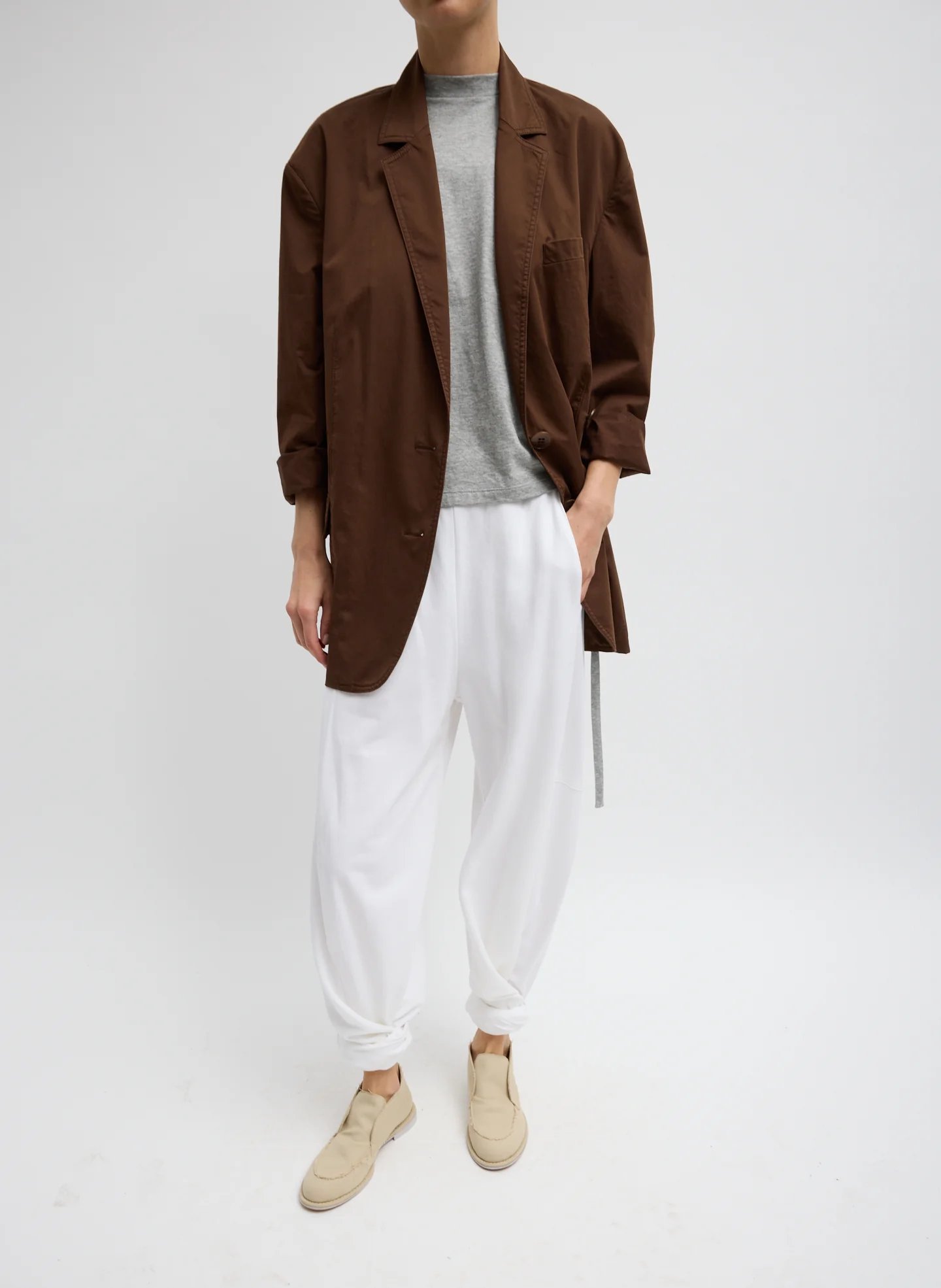 Garment Dyed Silk Cotton Liam Blazer - Image 5