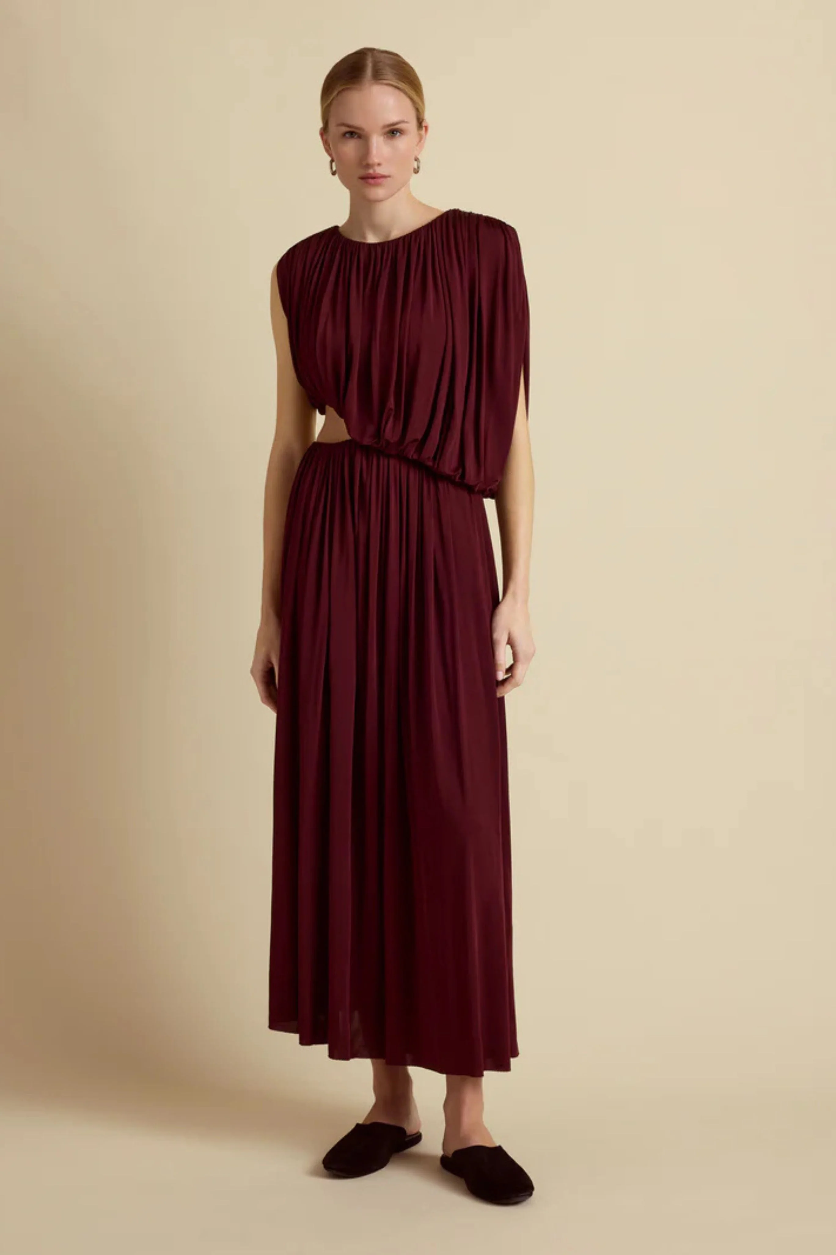 Gathered Draped Dress - Image 3