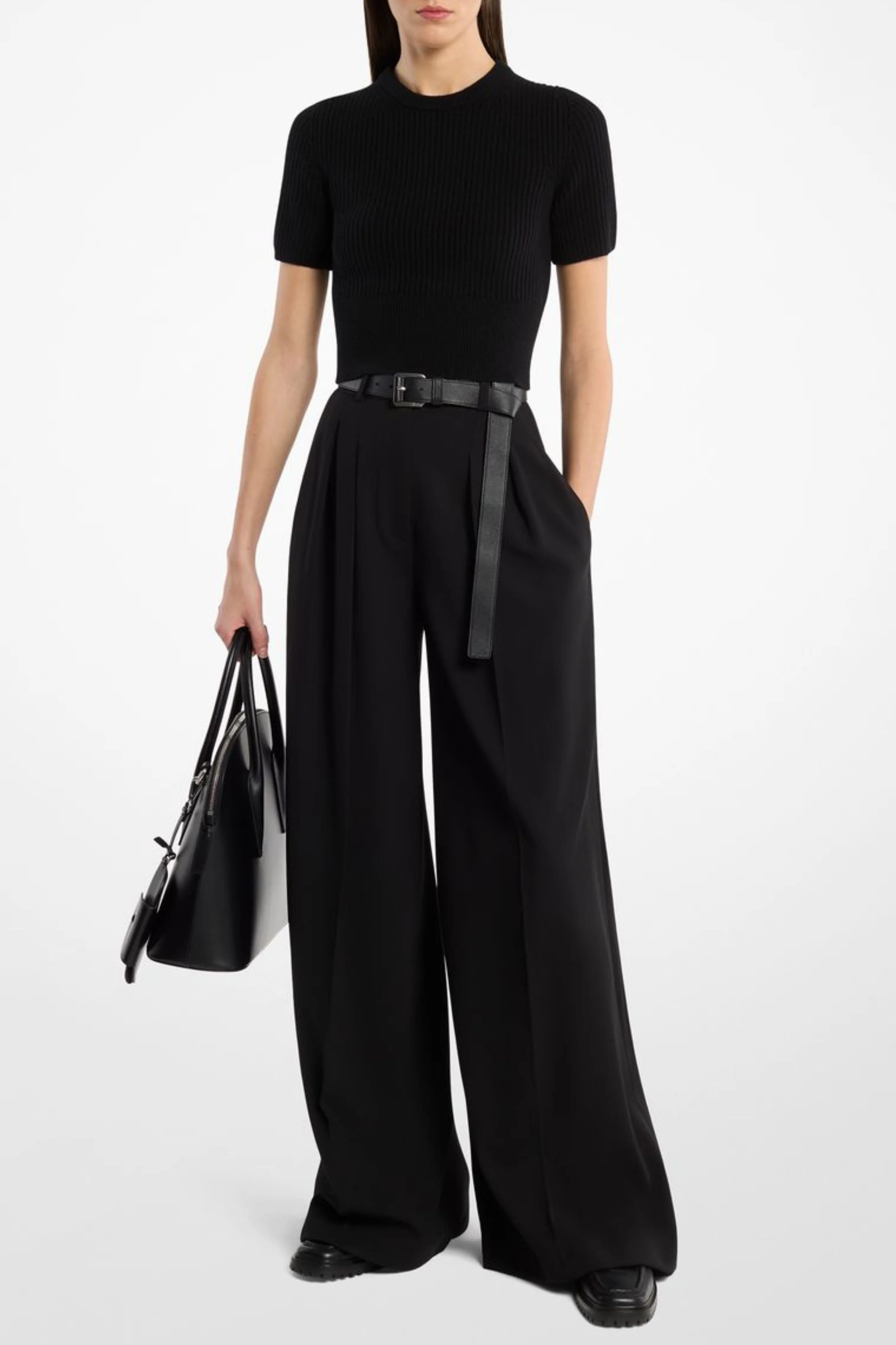 High Waist Shannon Wide Leg Trouser - Image 3