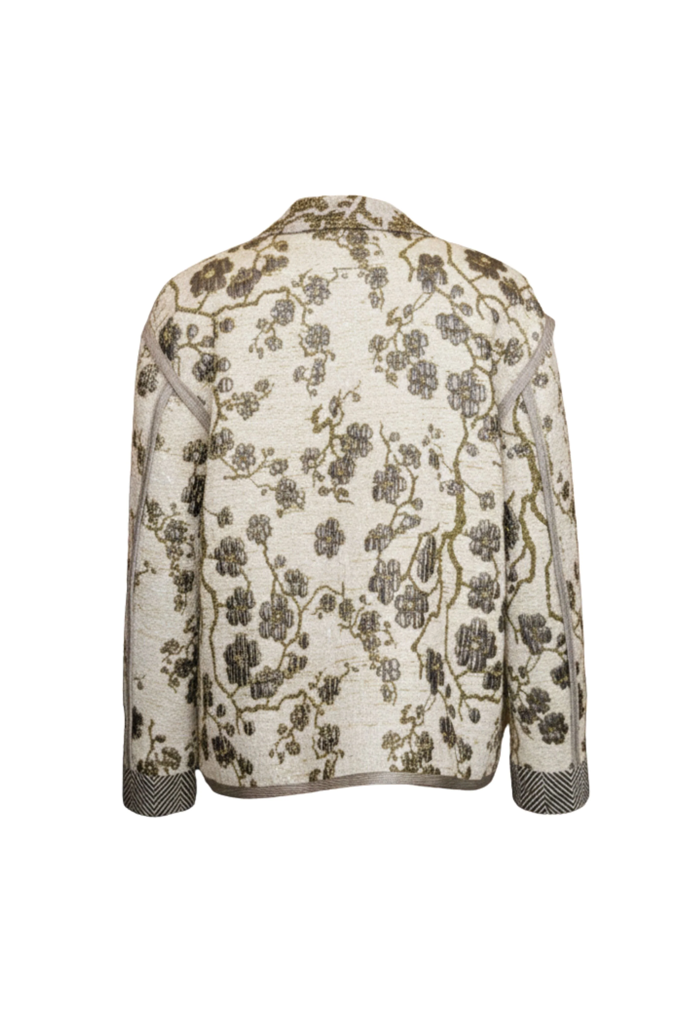 "La Lune En Fleur" Jacquard Oversized Jacket - Image 2