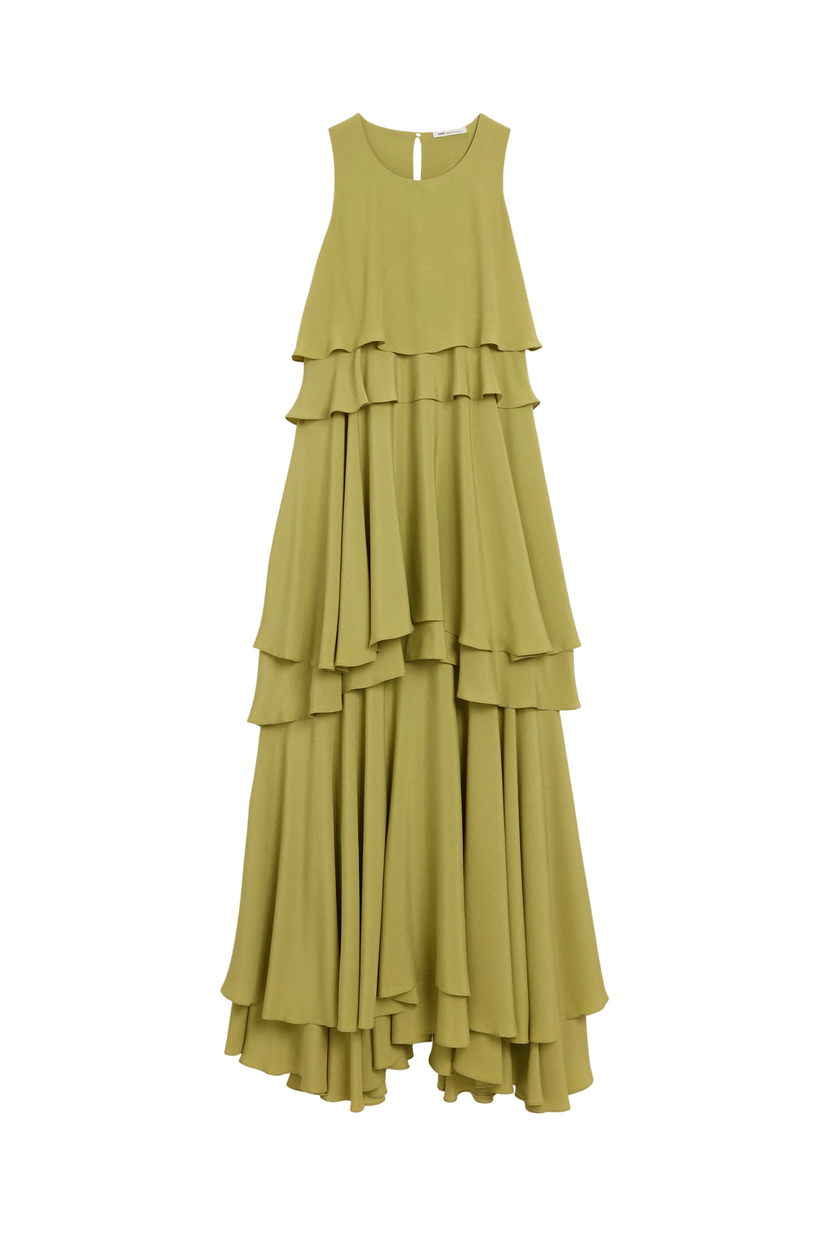 Long Sleeveless Dress in Matcha