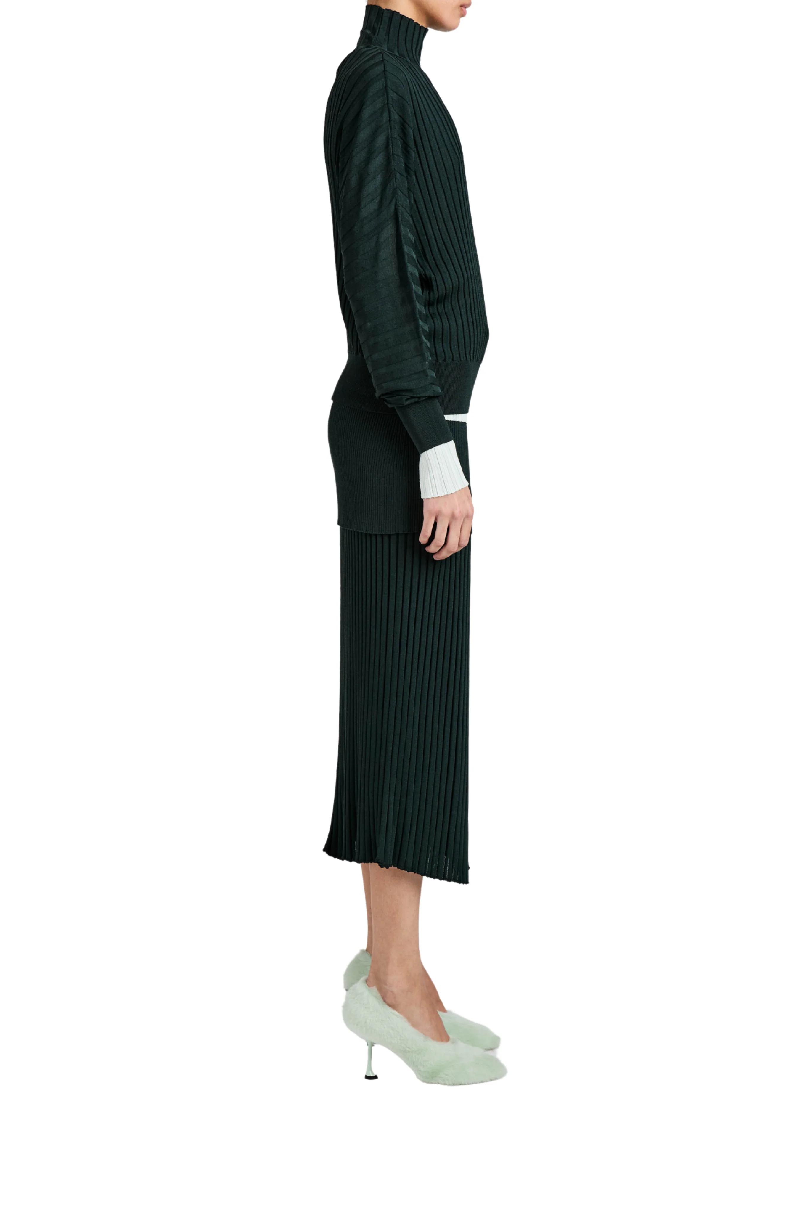 Luiza Skirt In Sunburst Rib - Image 3