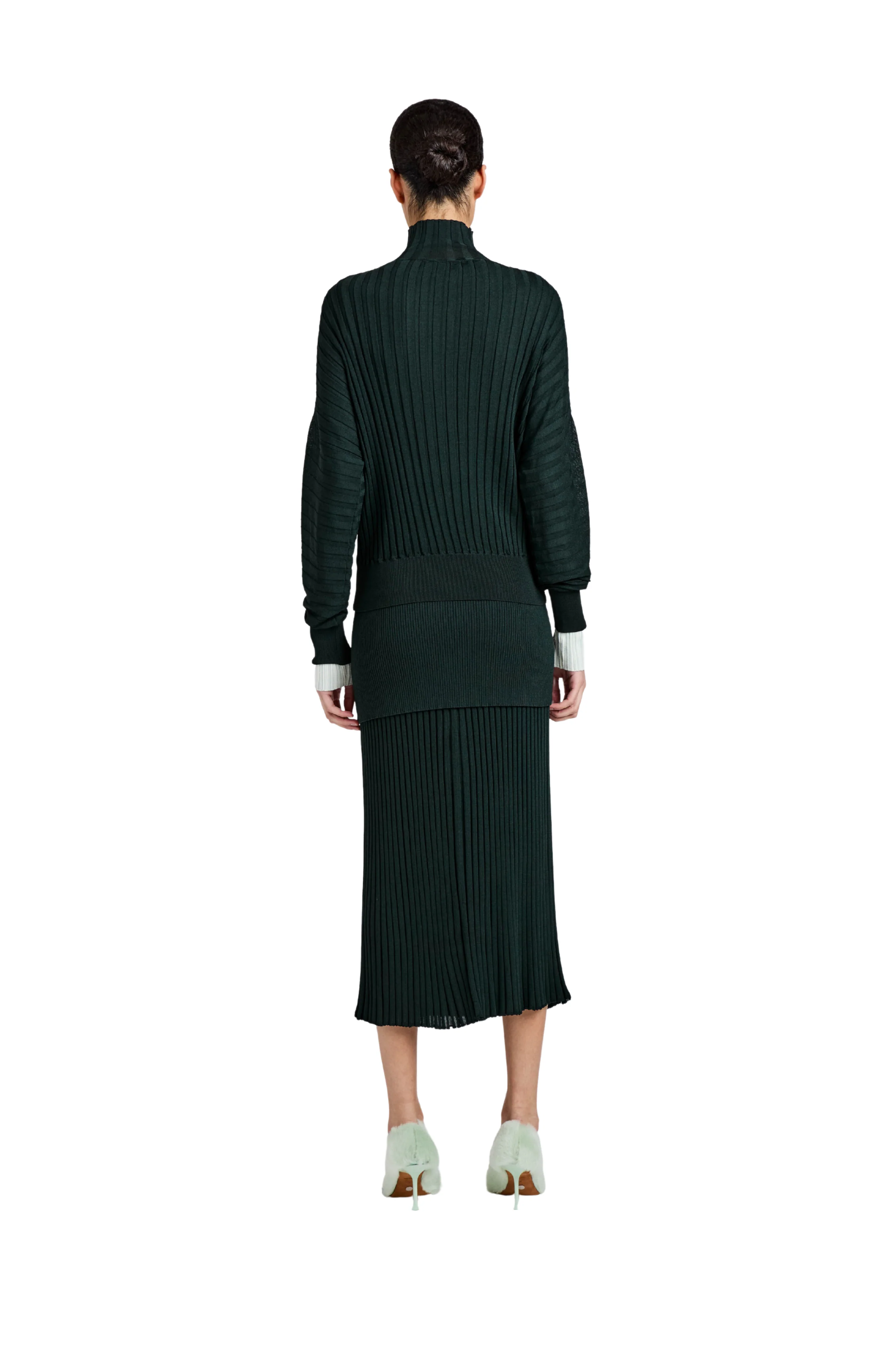 Luiza Skirt In Sunburst Rib - Image 4