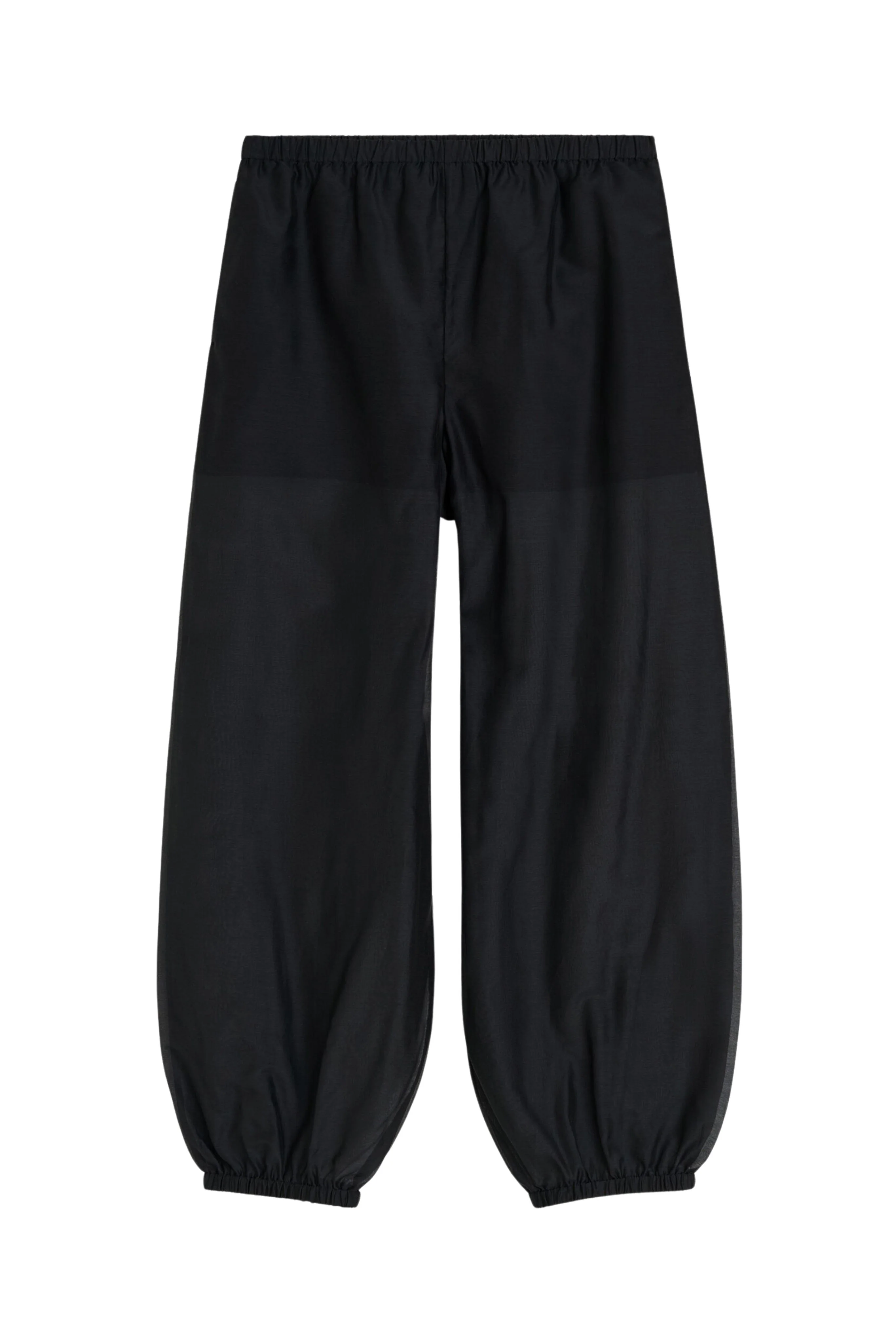 Lumas Silk Organza Trousers - Black