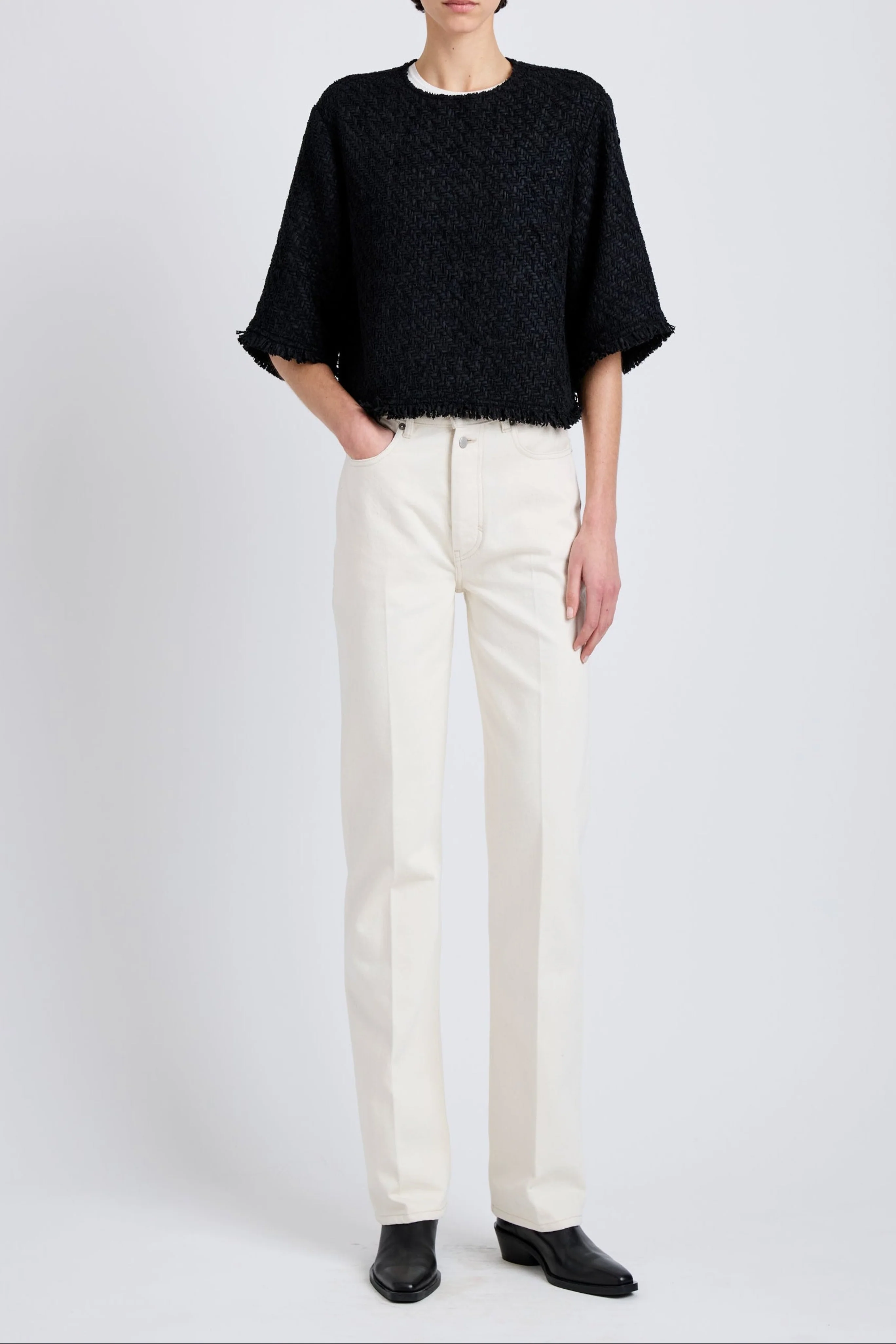 Maura Top in Basket Weave - Image 2