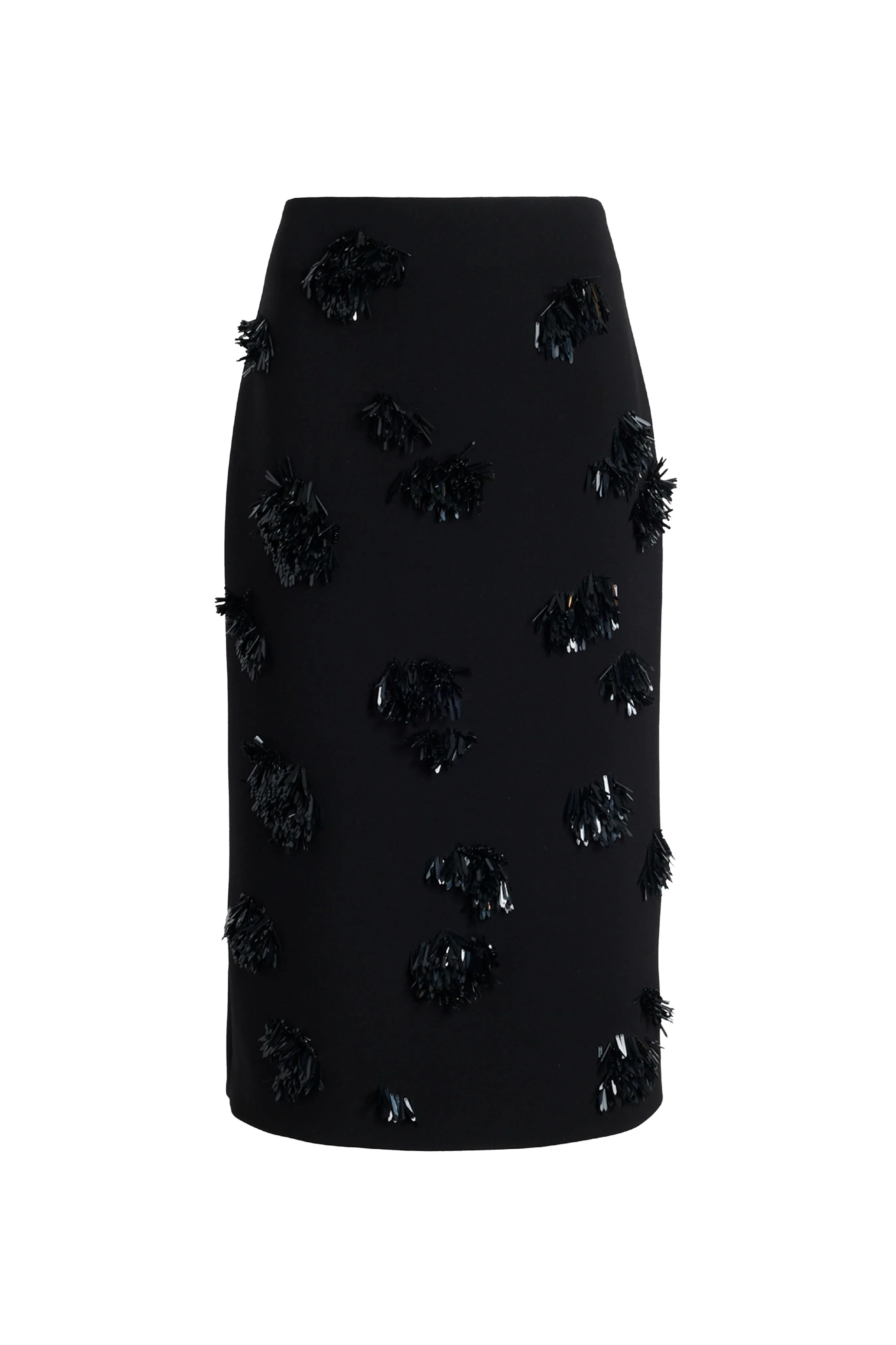 Moira Skirt in Embroidered Compact Crepe