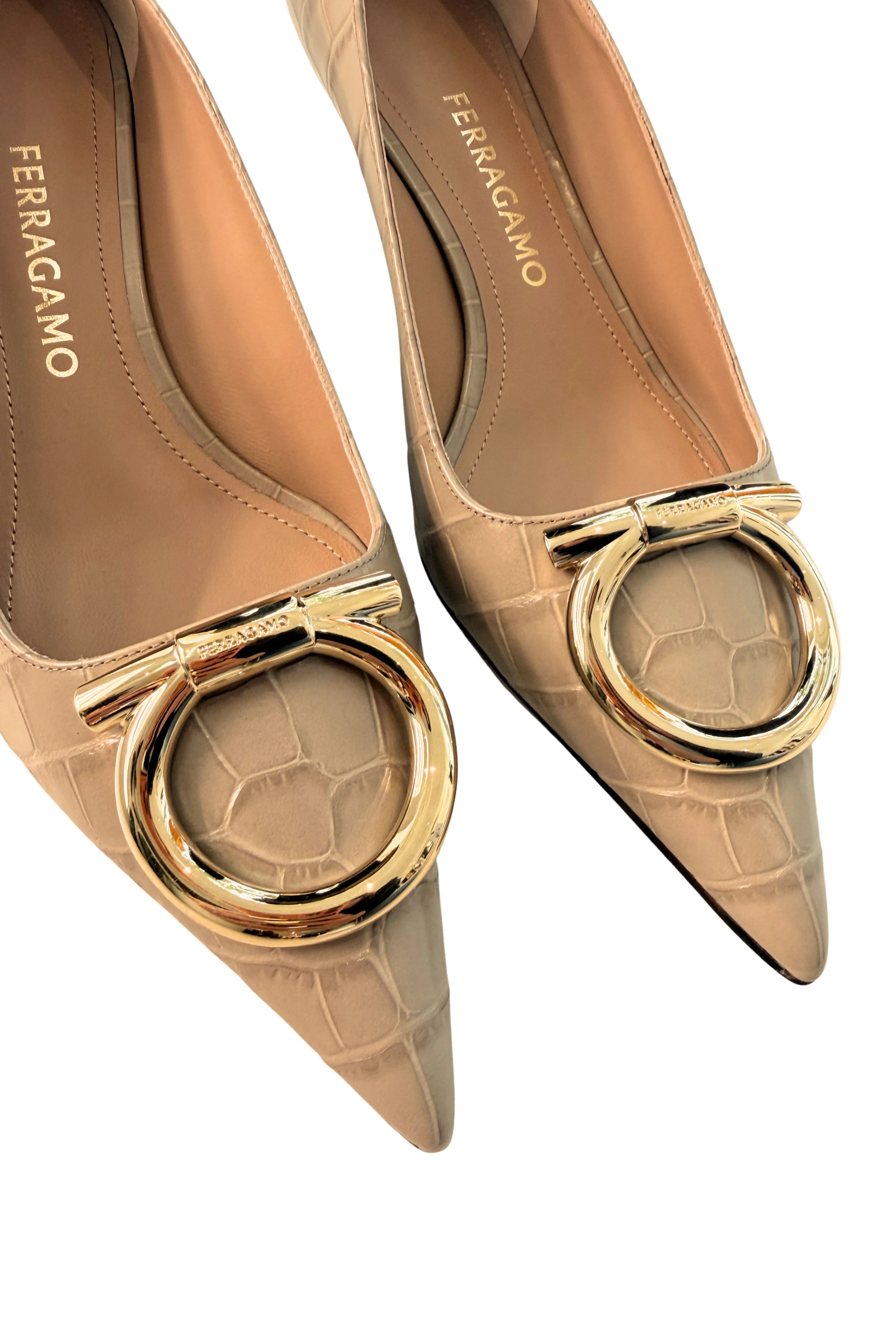 Lara Gancini 40 Croc 4.0cm - Taupe - Image 5