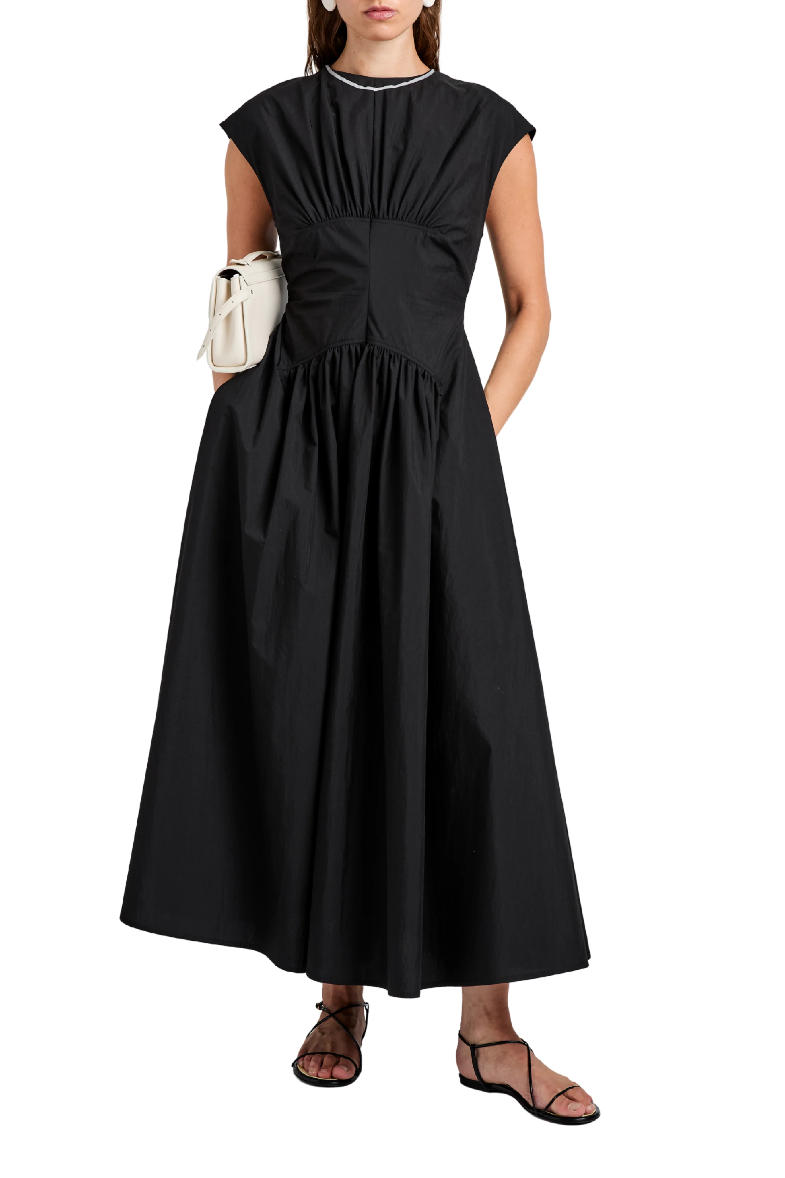 Nyssa Dress In Tech Cotton - Image 2