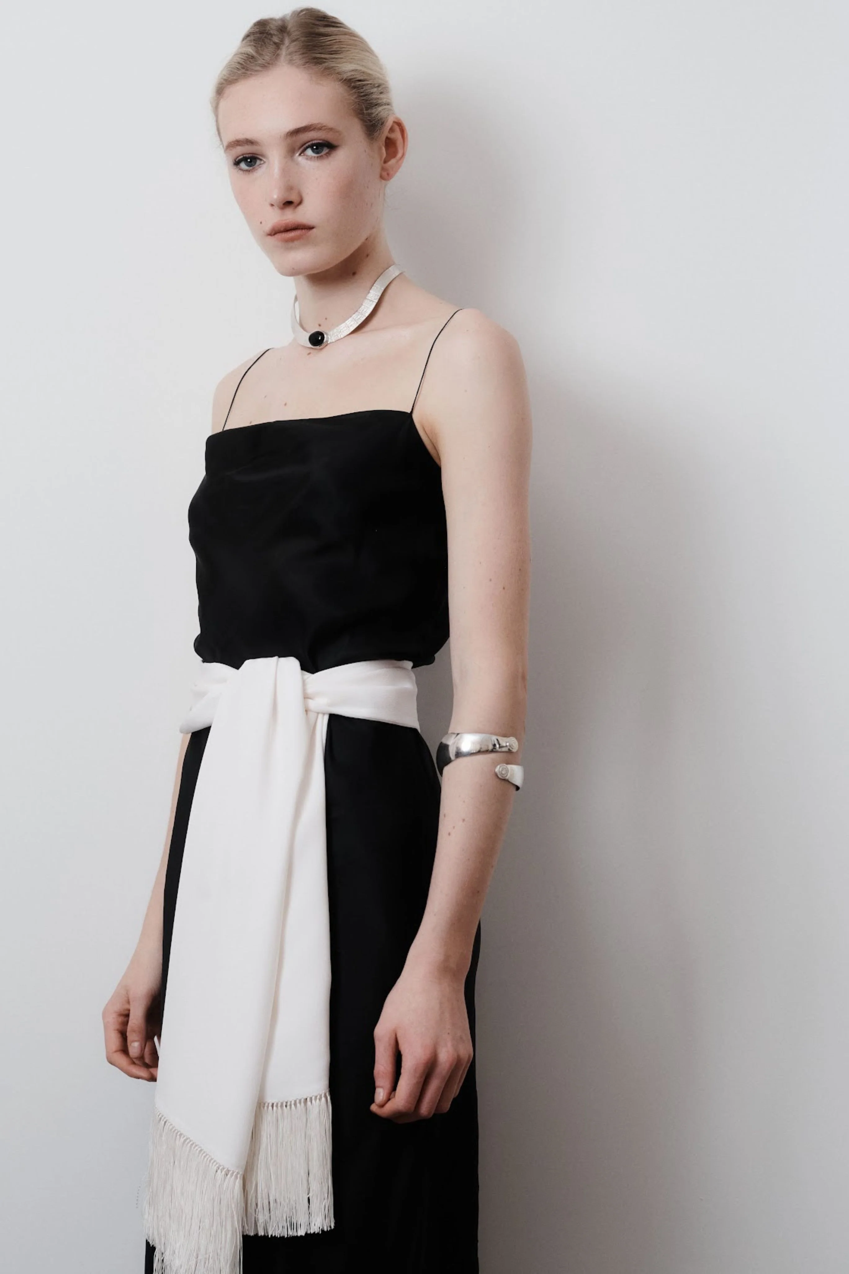 Olympia Arm Cuff in Silver - Image 2