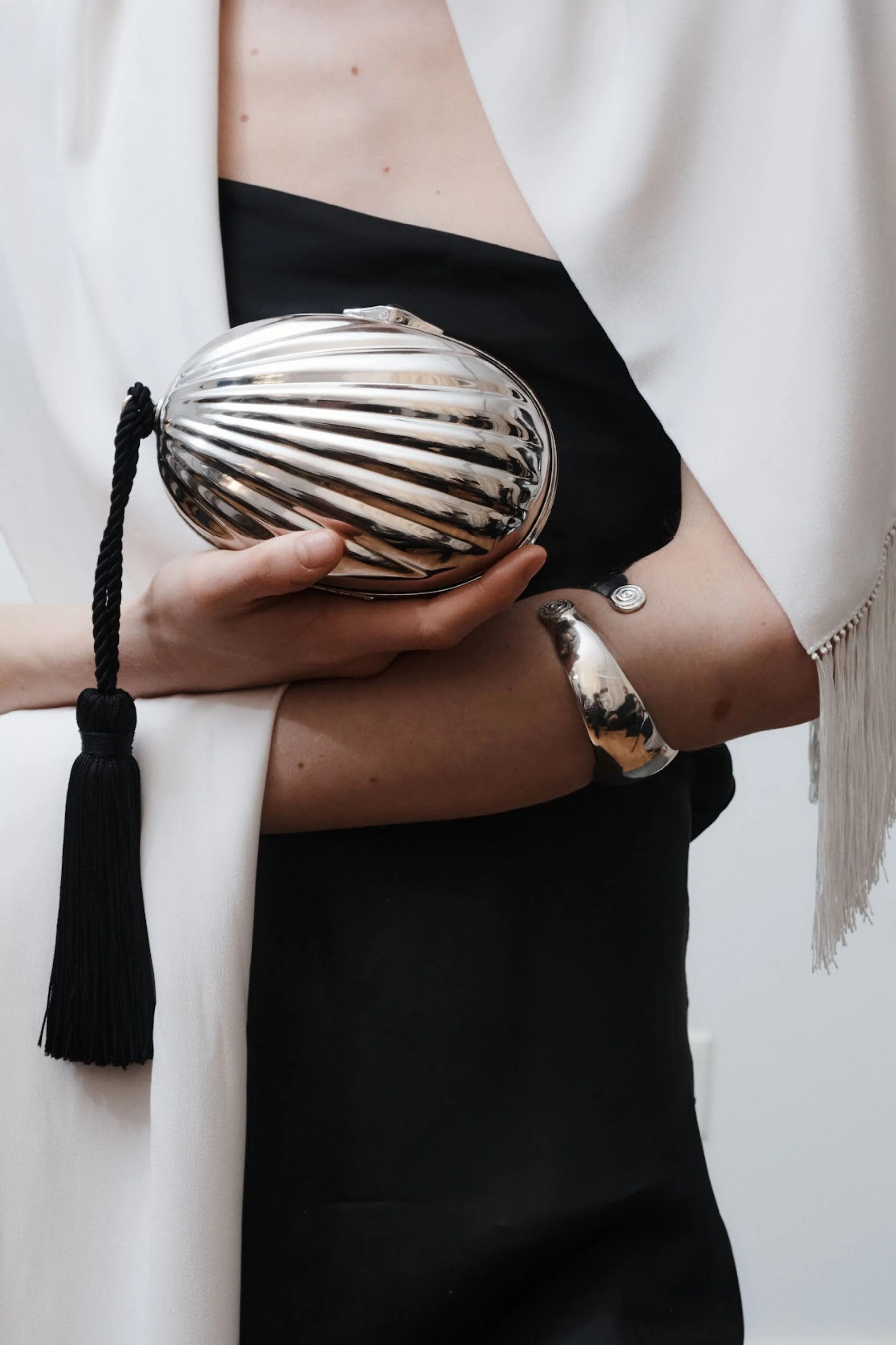 Olympia Arm Cuff in Silver - Image 3