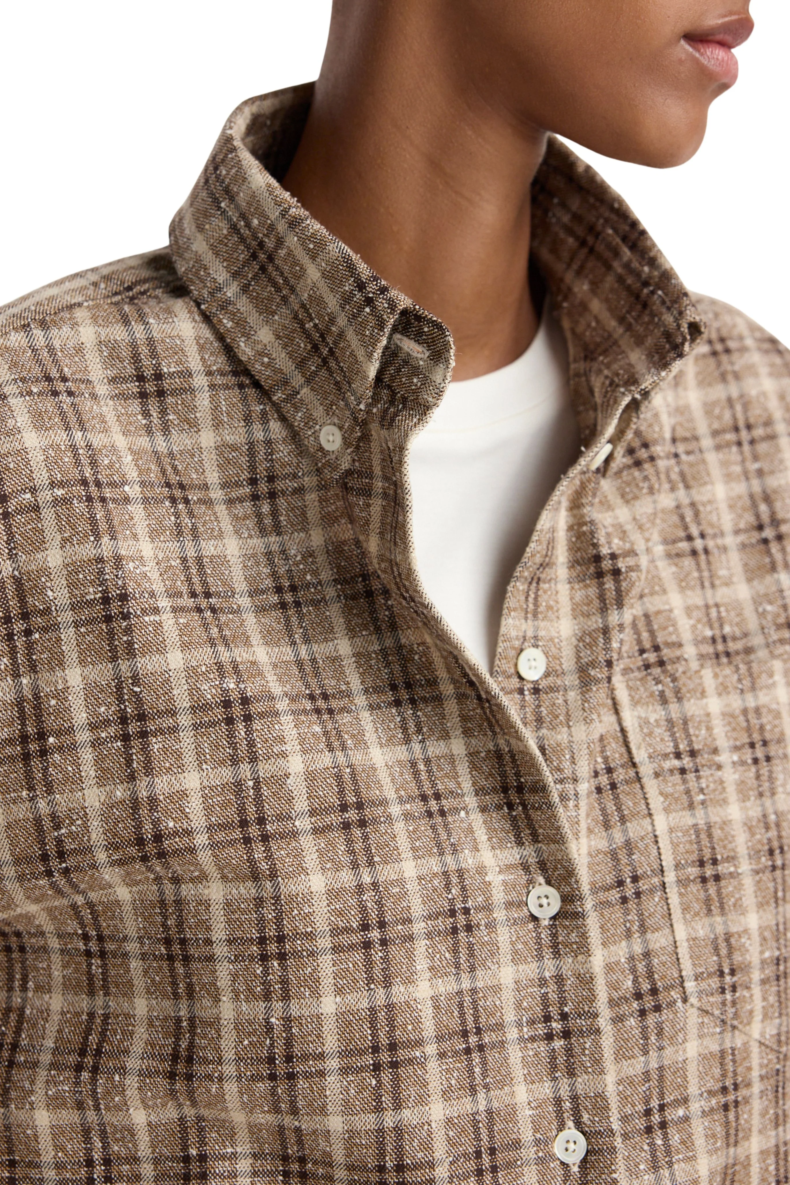 Oxford bouclé check shirt - Image 2