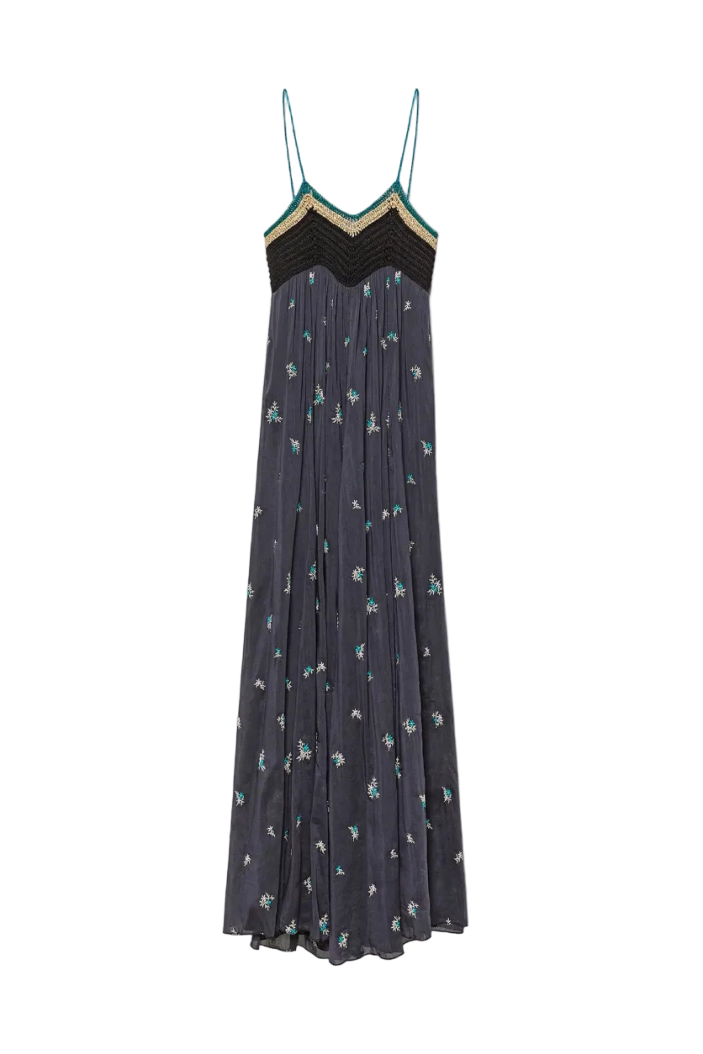 Petites fleurs embroidery voile dress