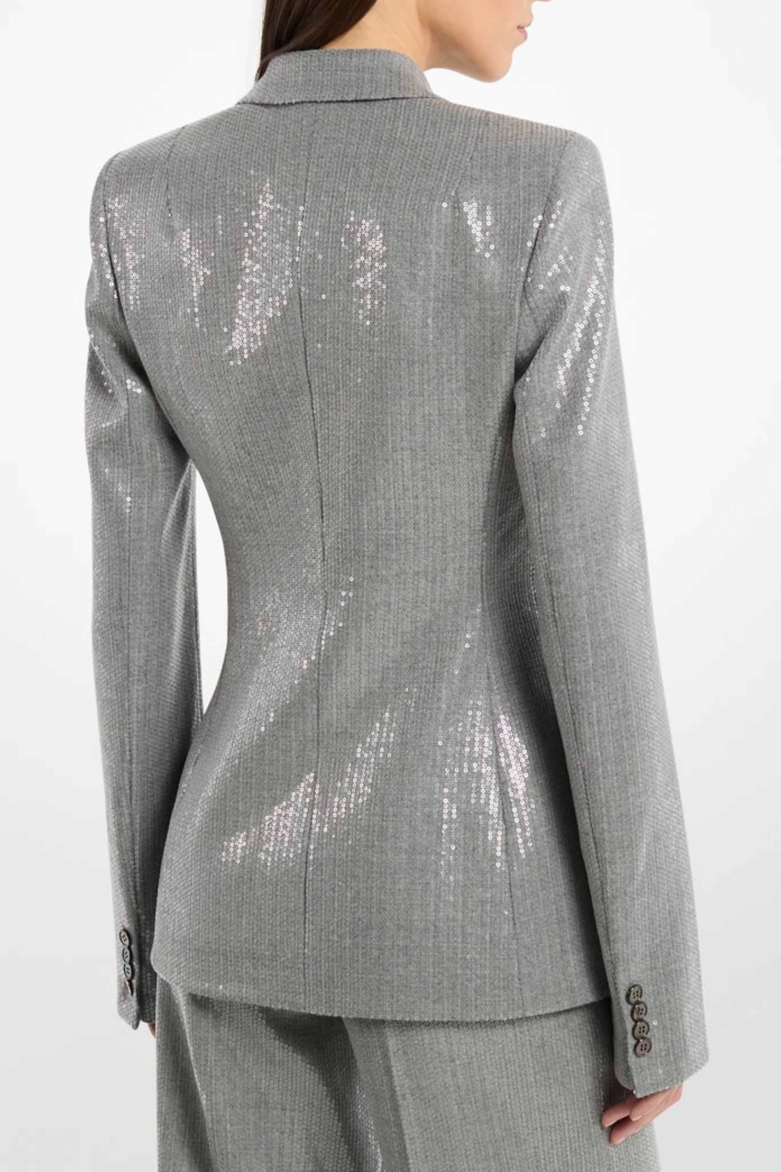 Pinstripe Double Breasted Jacket - Image 4